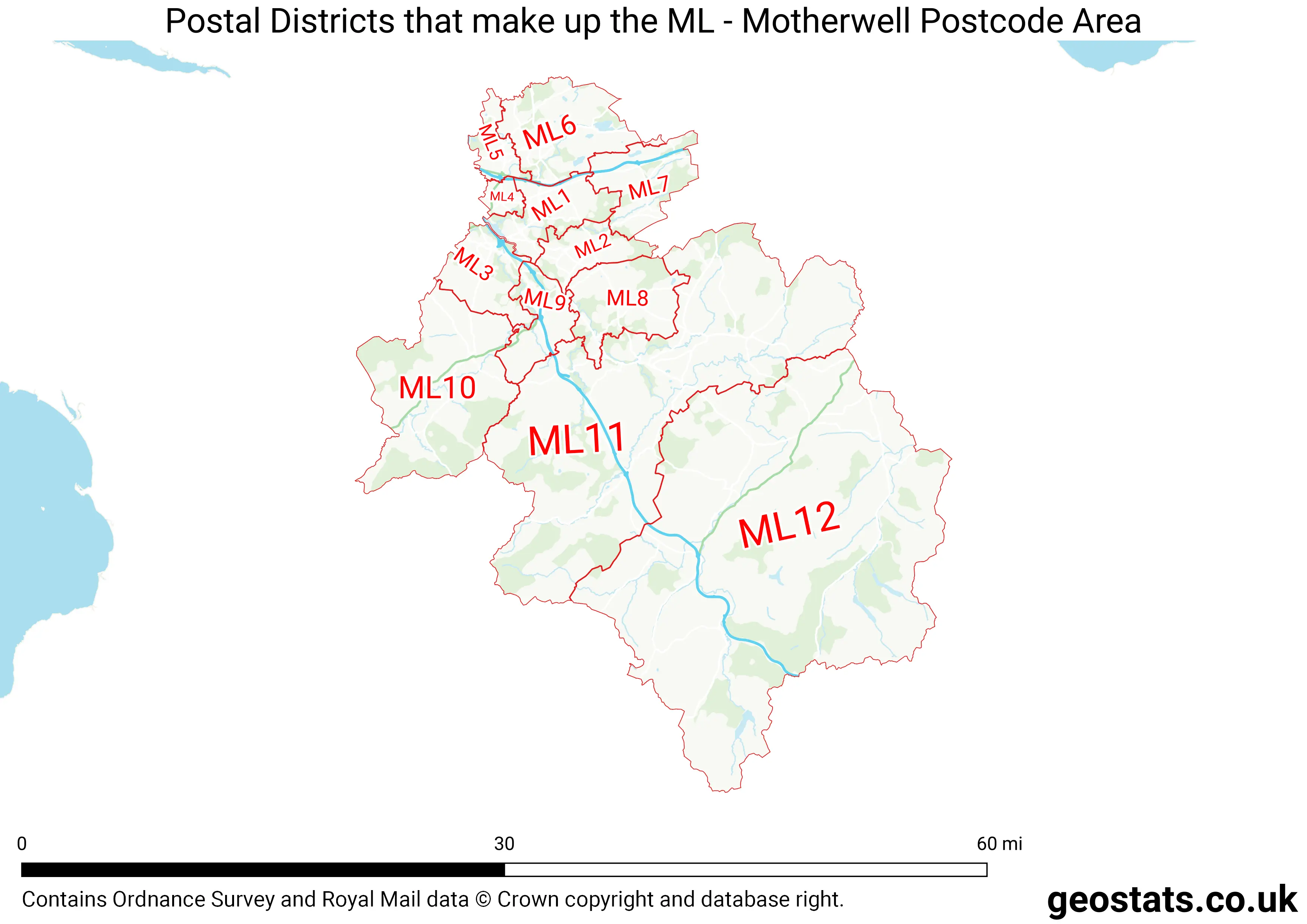 Map of the ML area