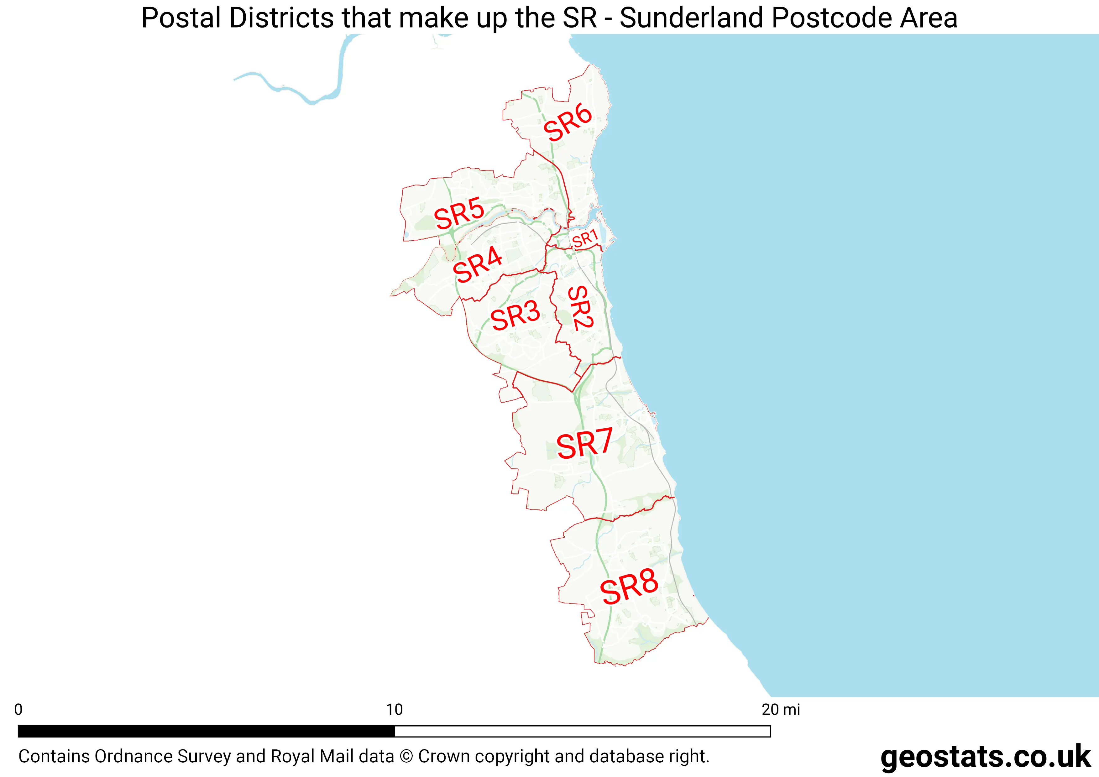 Map of the SR  area