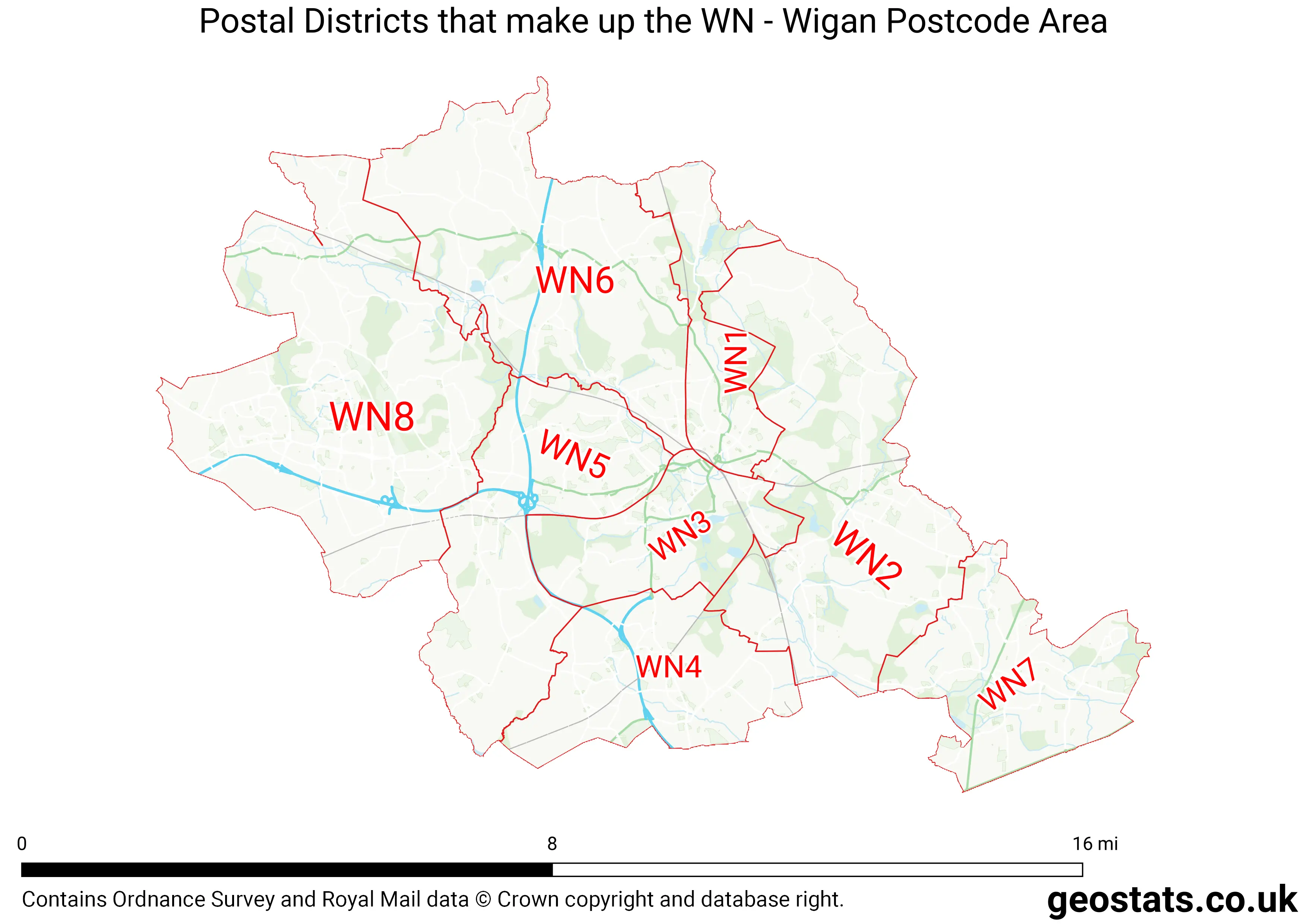 Map of the WN  area
