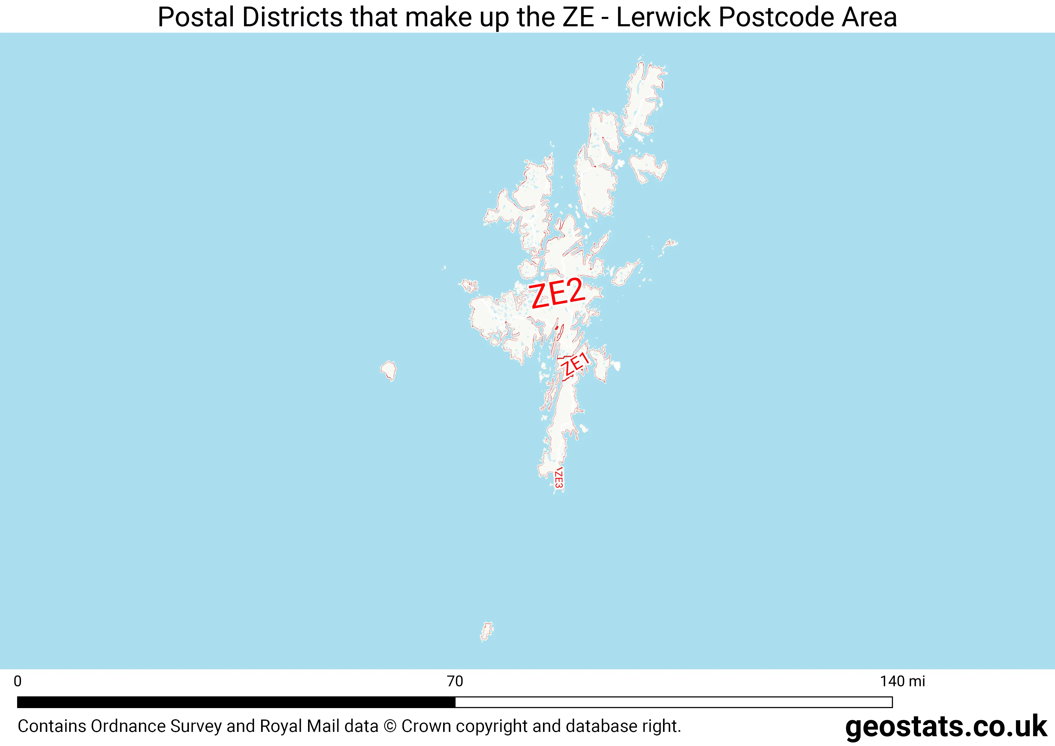 Map of the ZE  area