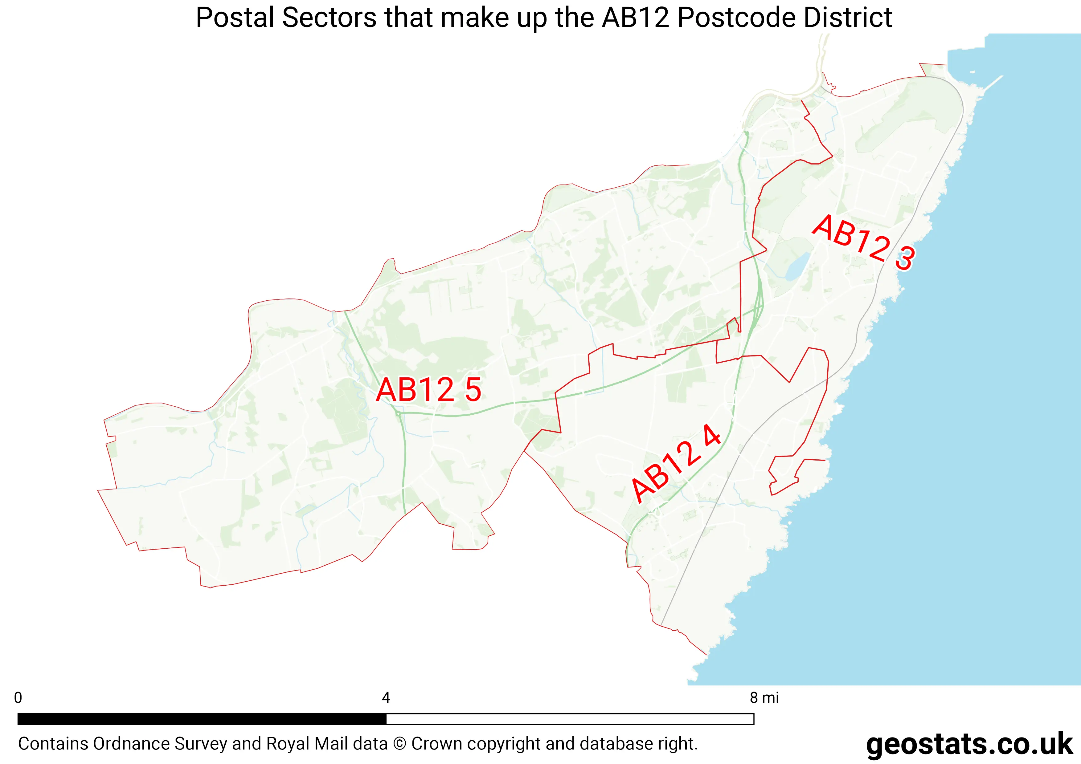 Map of the AB12  District