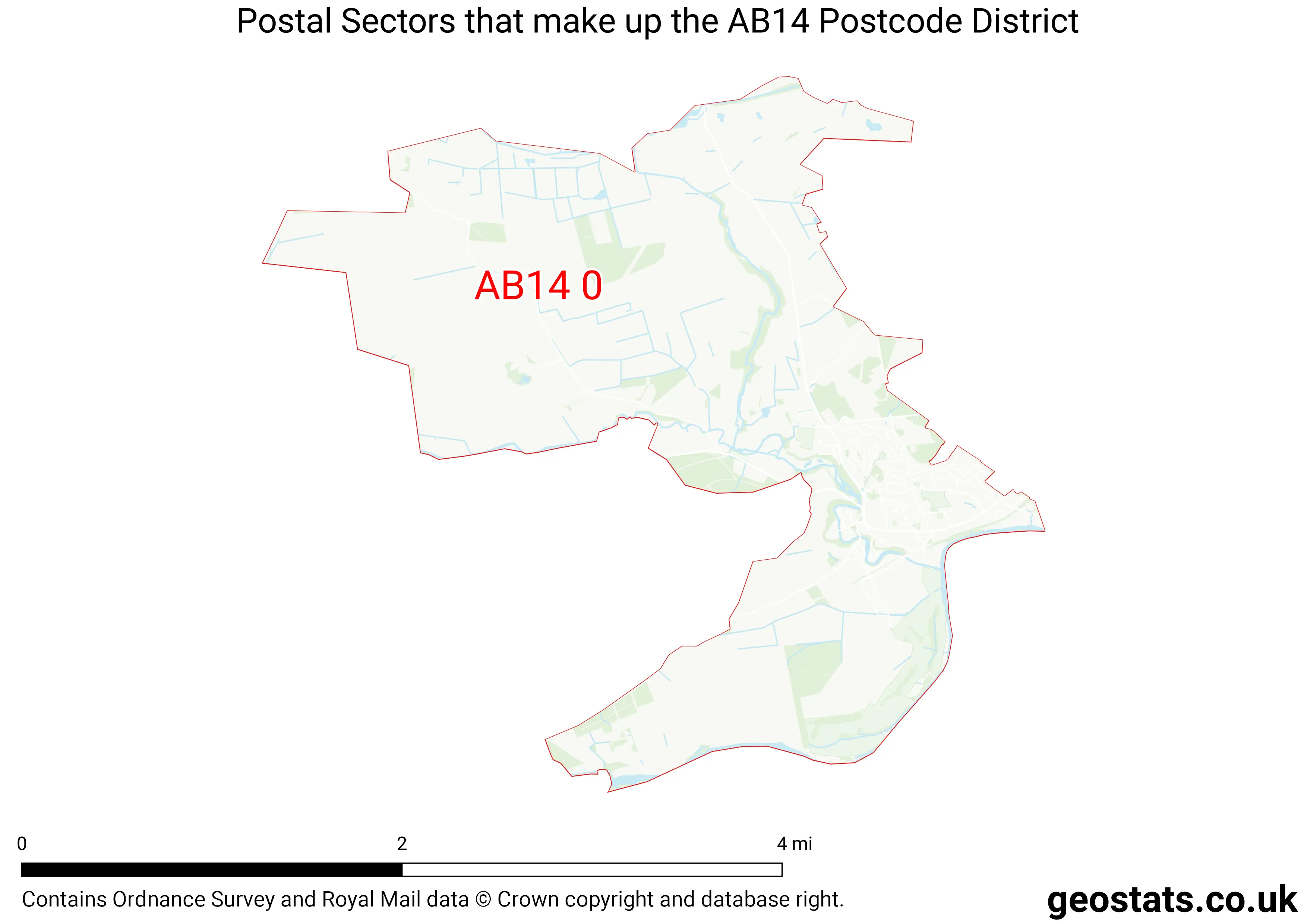 Map of the AB14  District