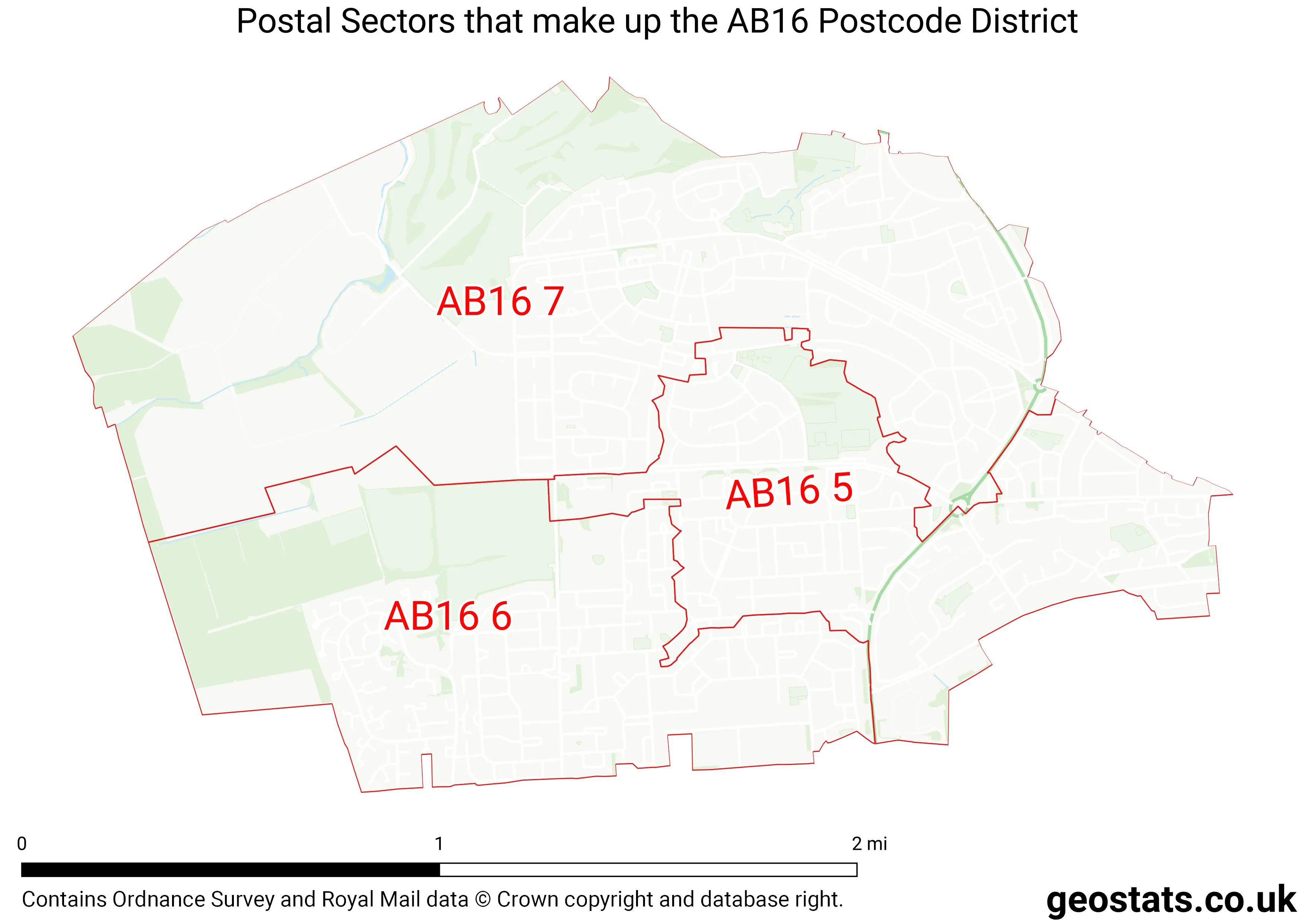Map of the AB16  District