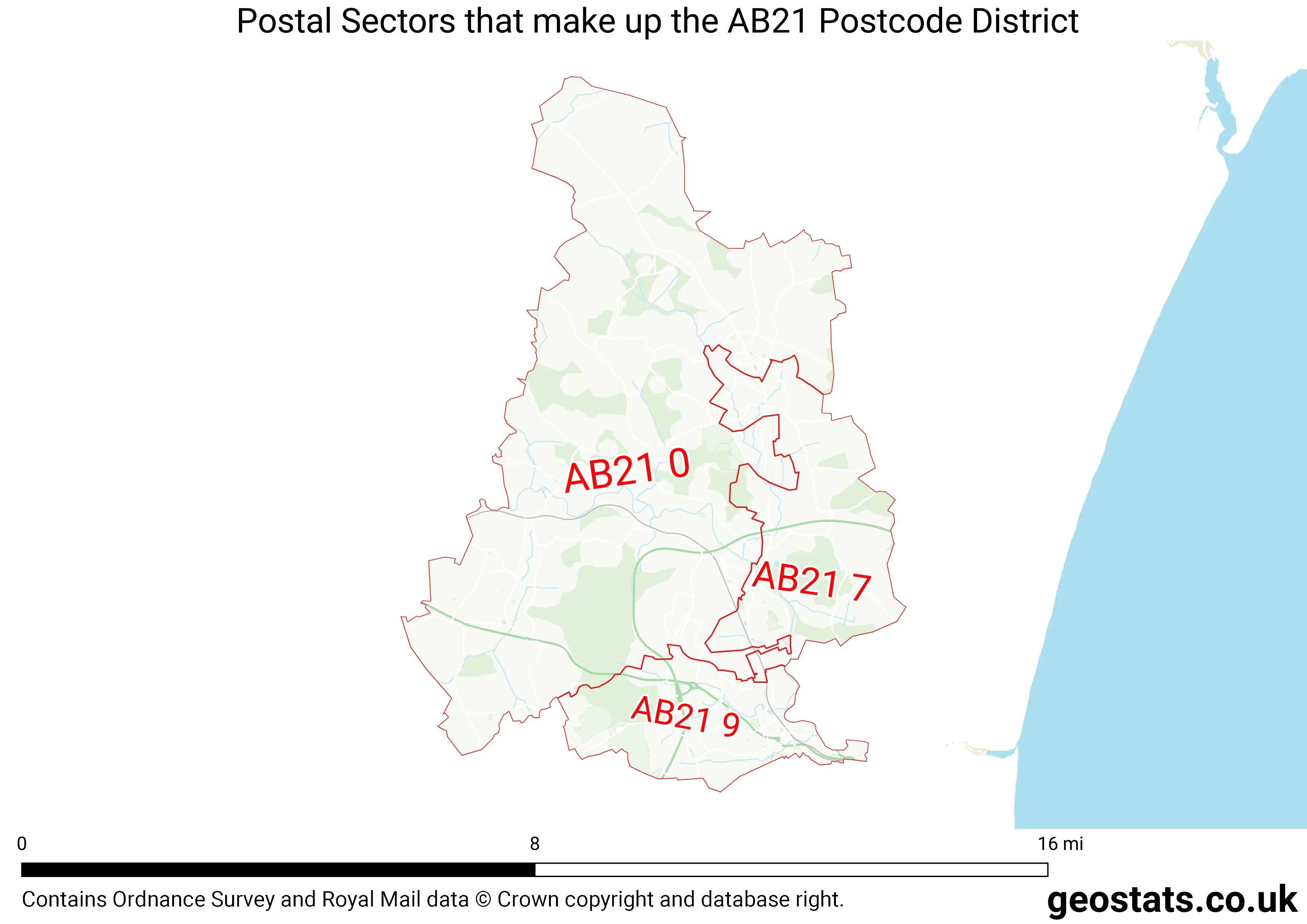 Map of the AB21  District