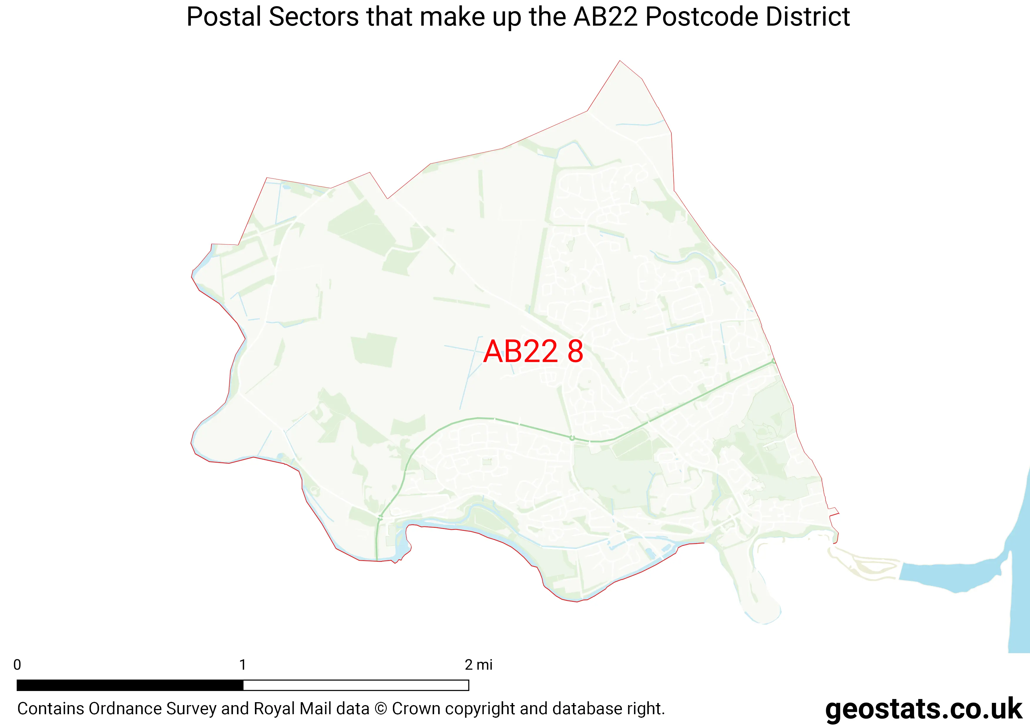Map of the AB22  District