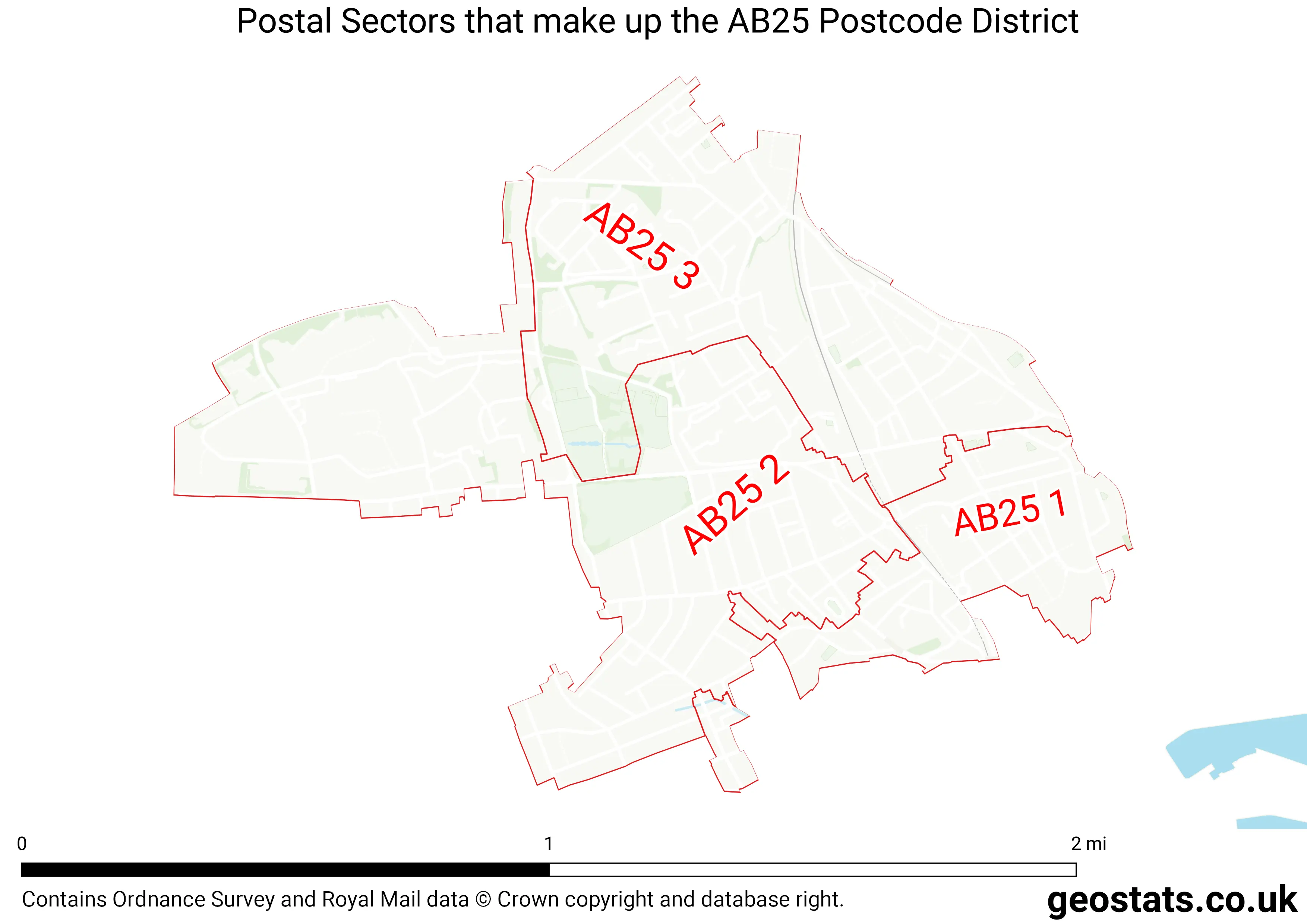 Map of the AB25  District