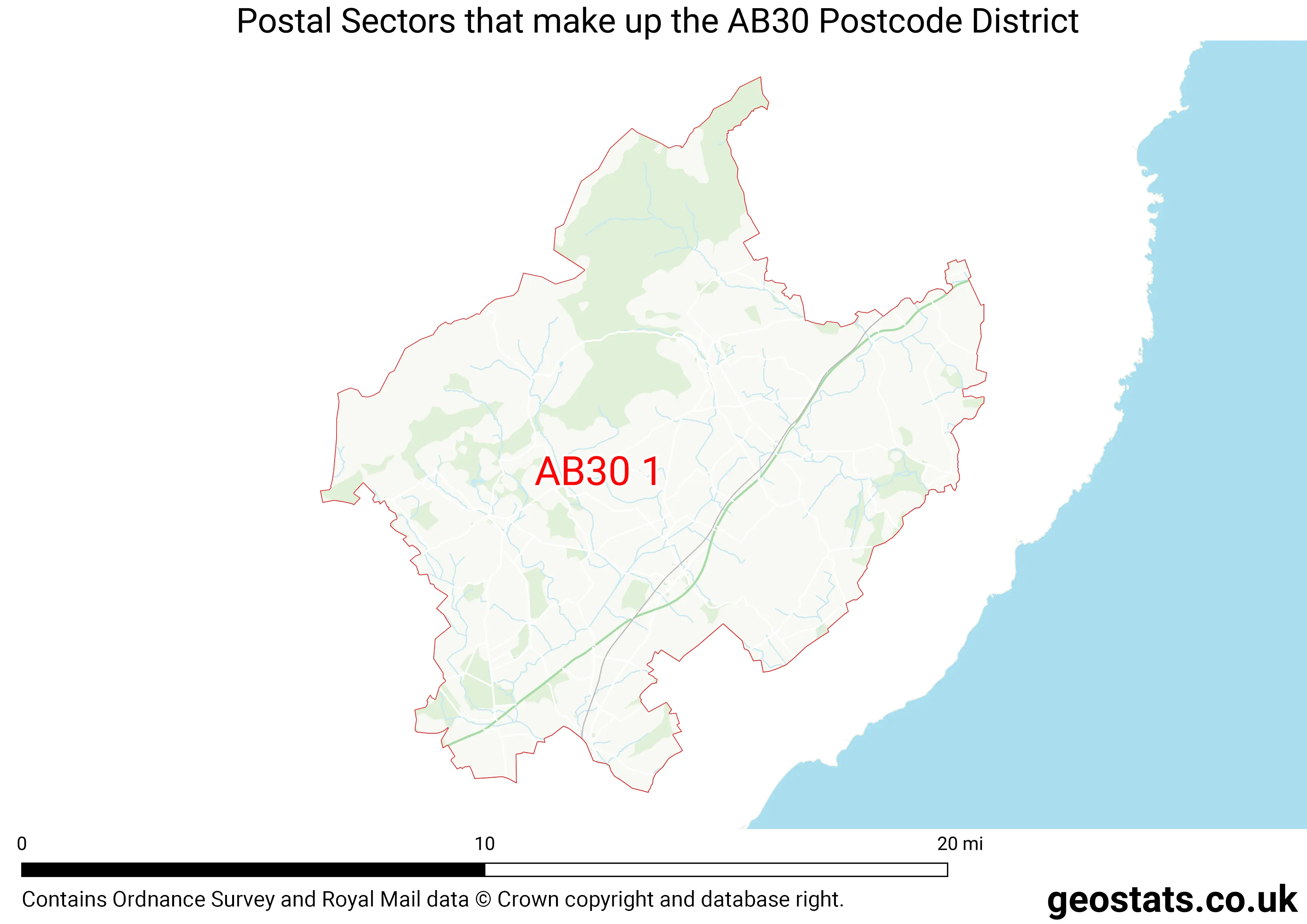 Map of the AB30  District