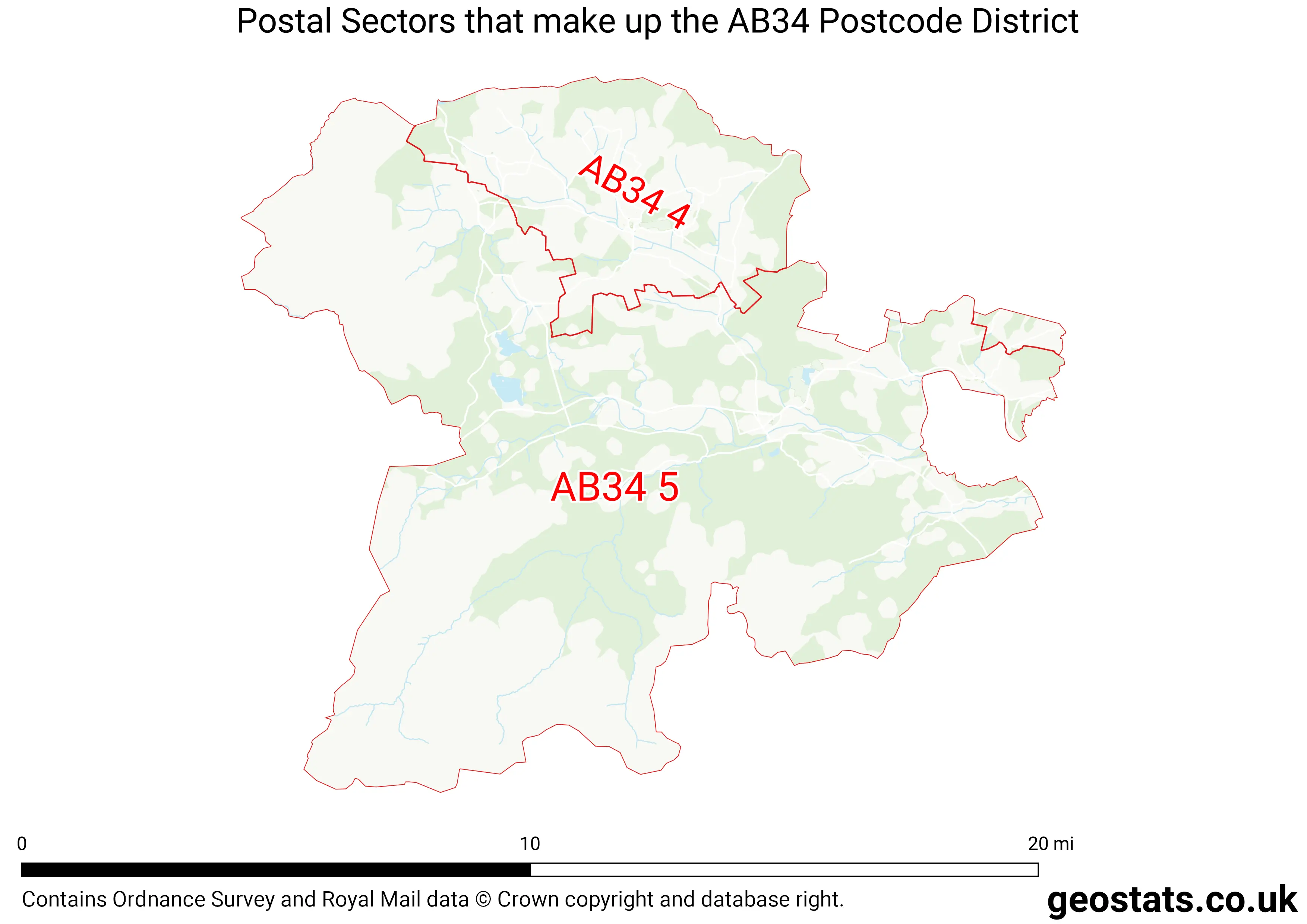 Map of the AB34  District