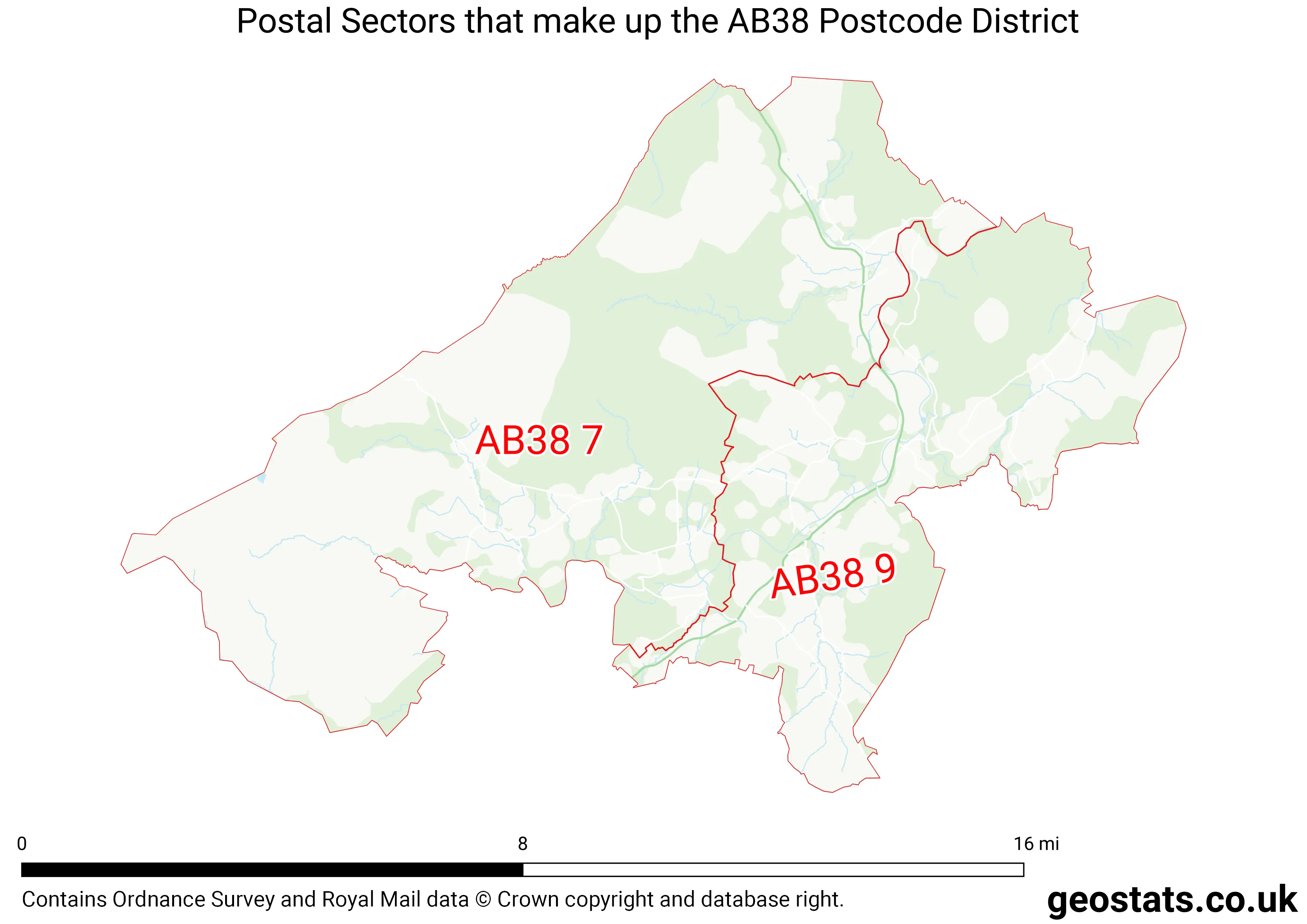 Map of the AB38  District
