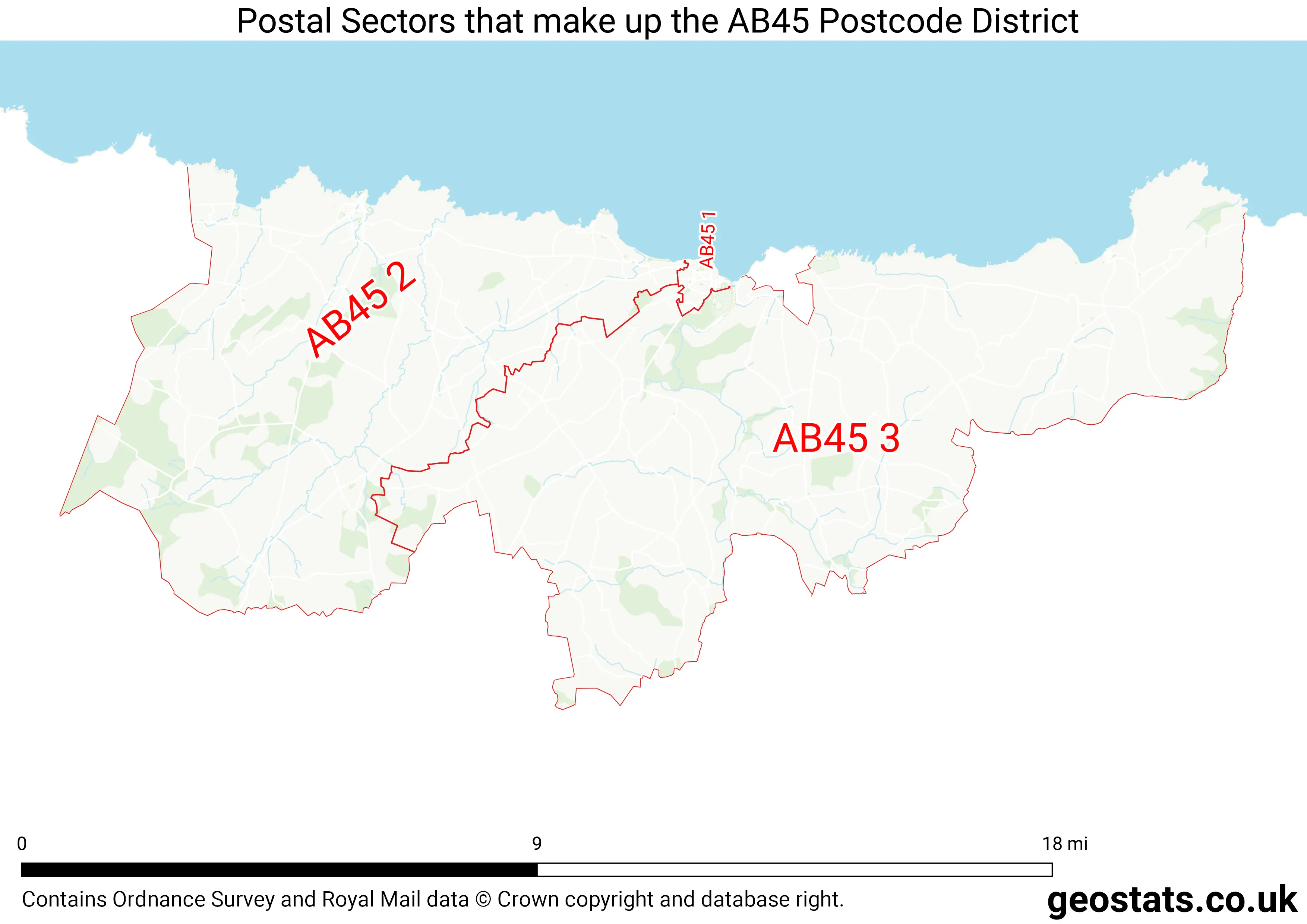 Map of the AB45  District