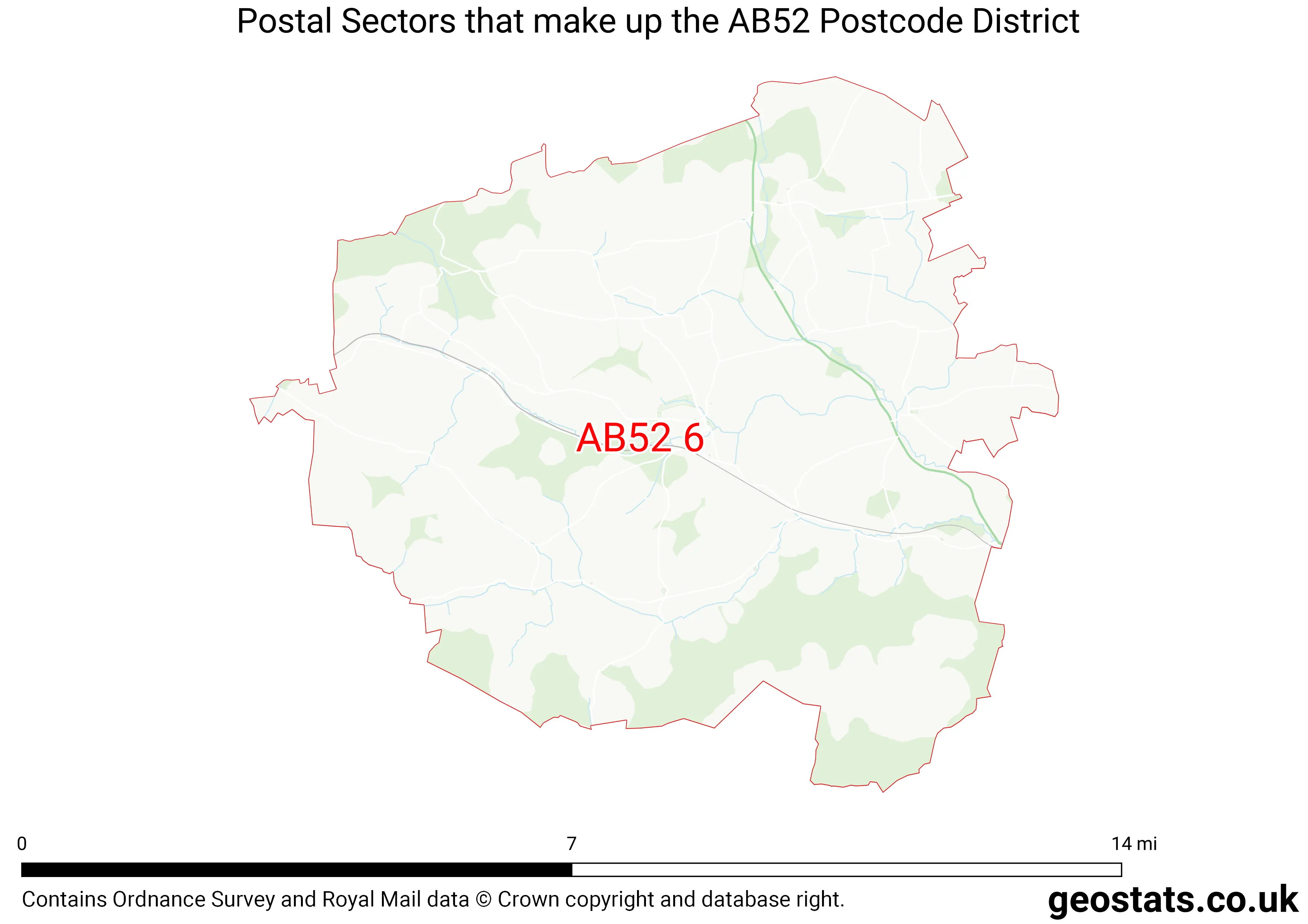 Map of the AB52  District