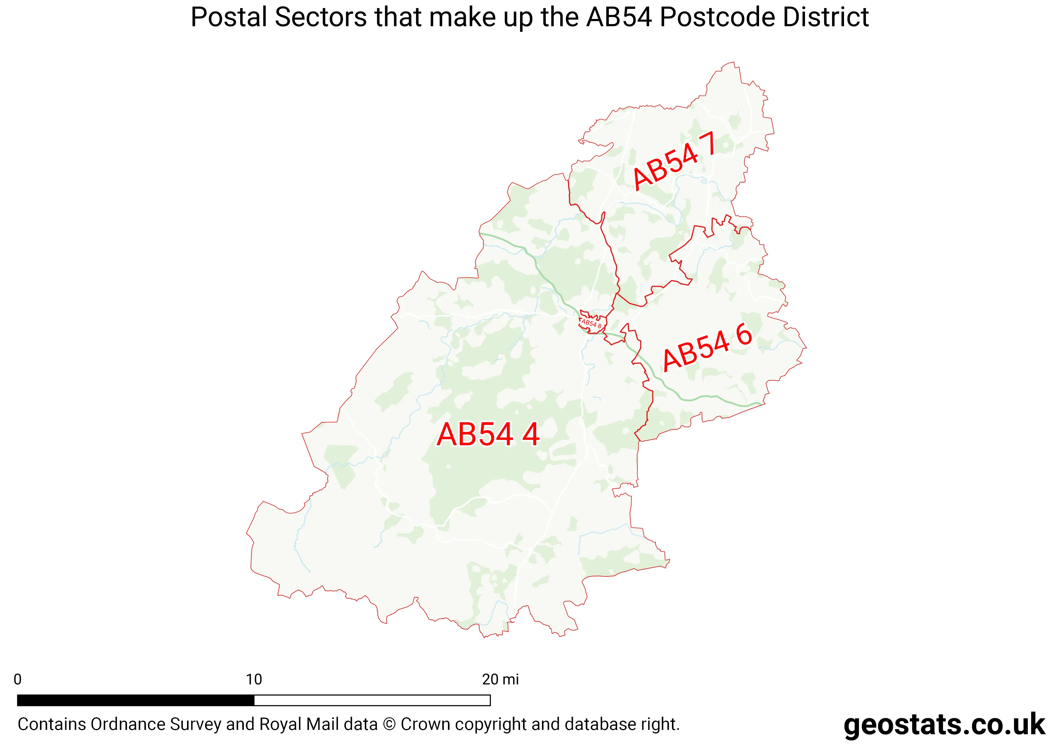 Map of the AB54  District