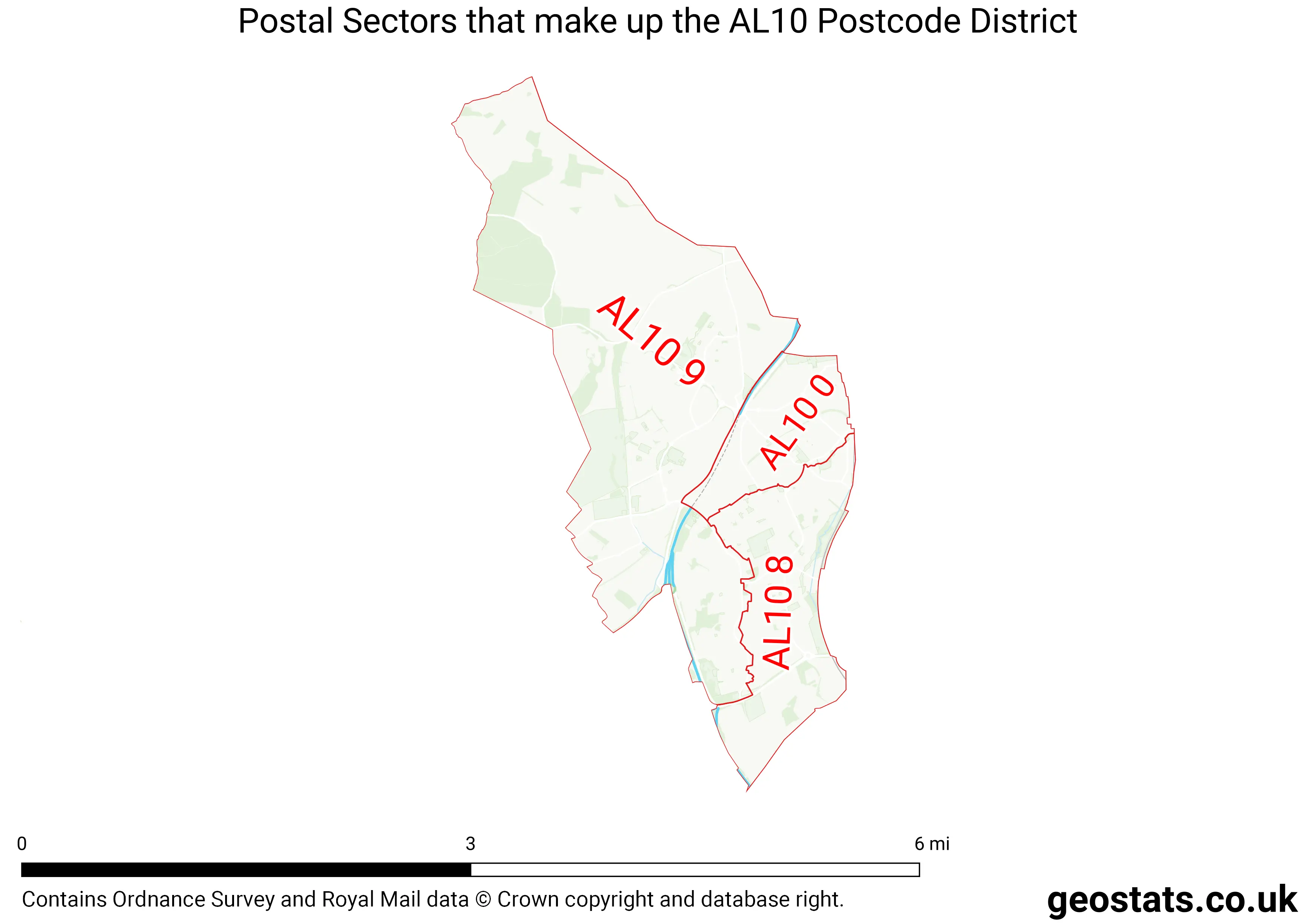 Map of the AL10  District