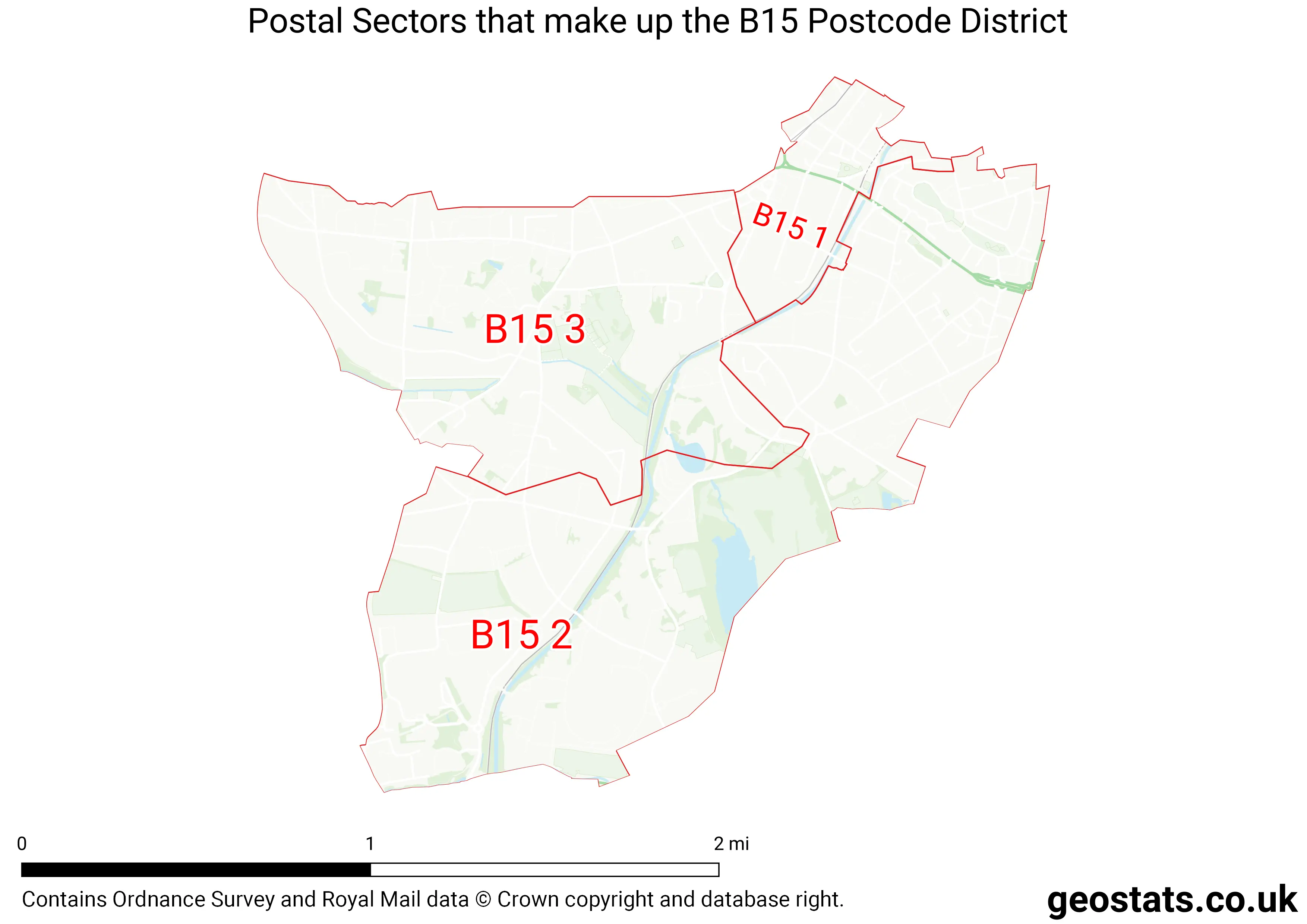 Map of the B15  District