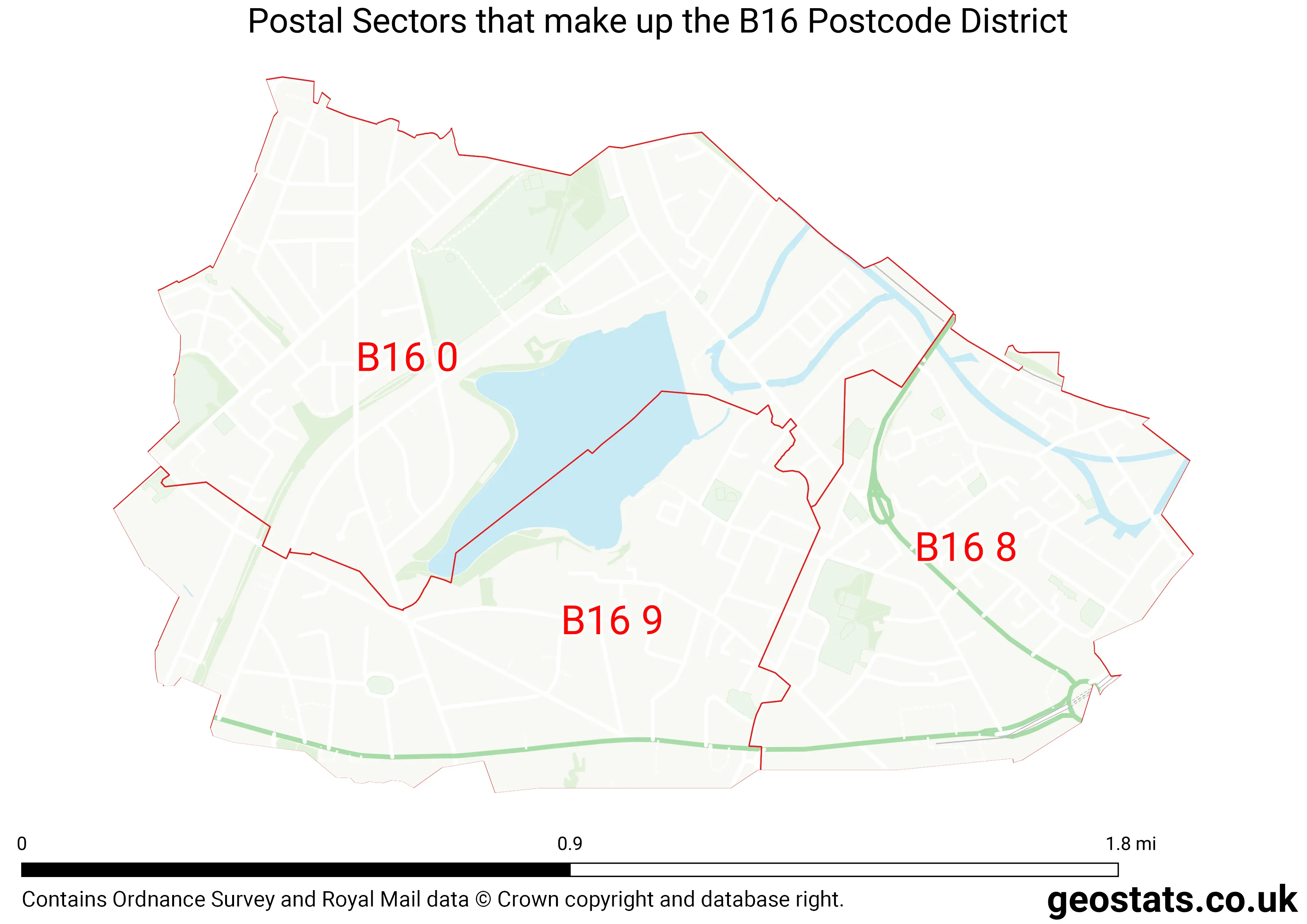 Map of the B16  District