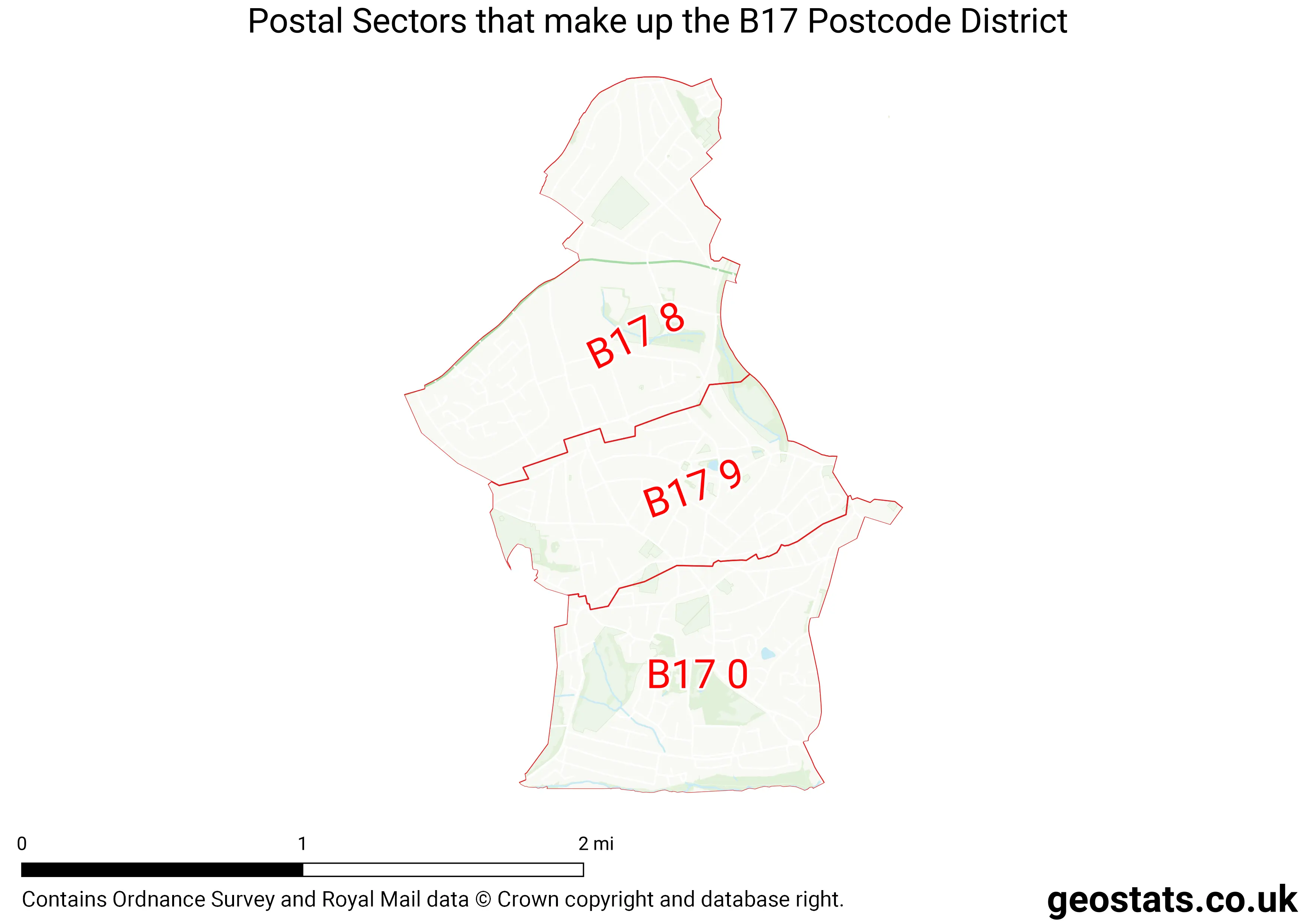 Map of the B17  District
