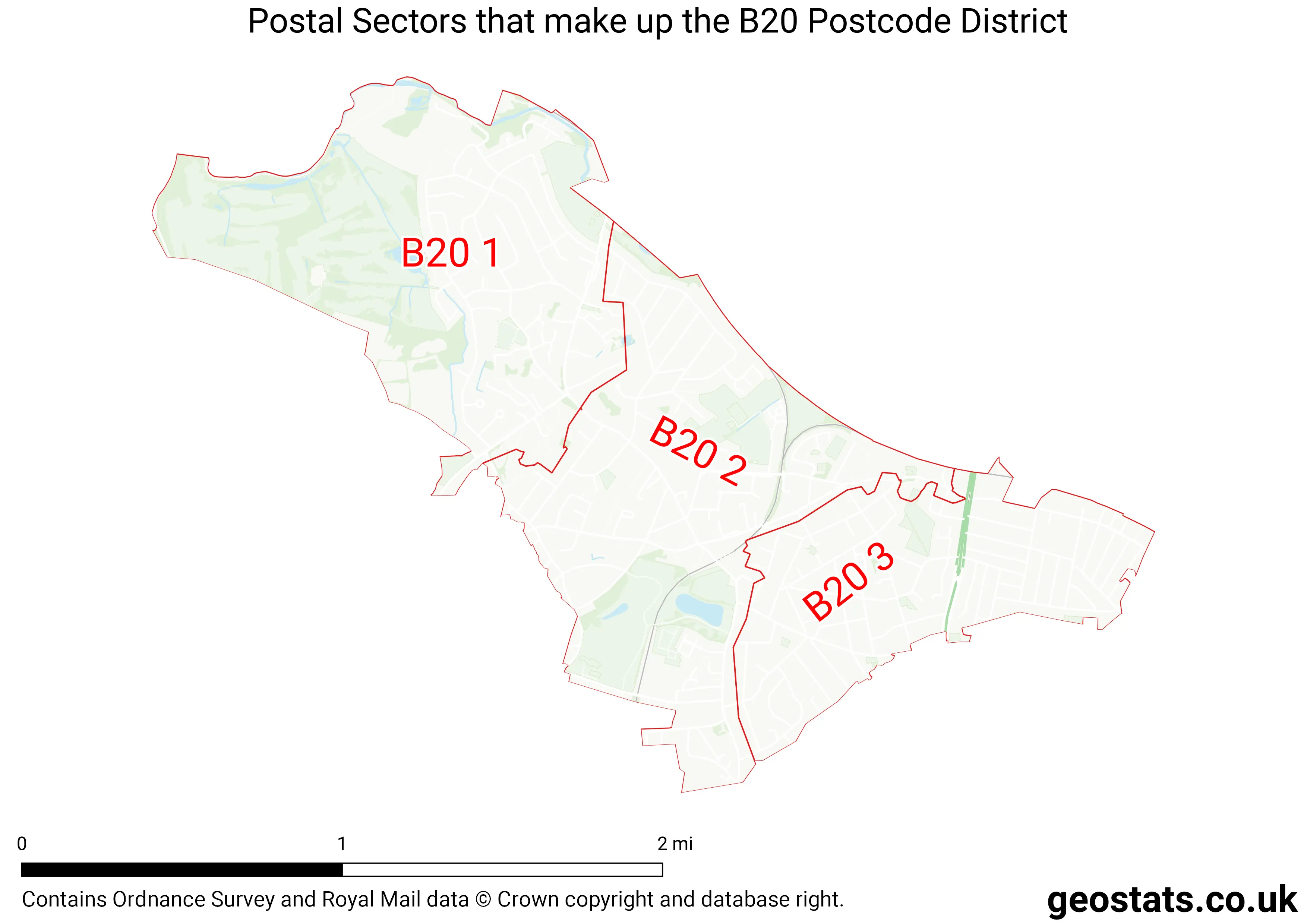 Map of the B20  District