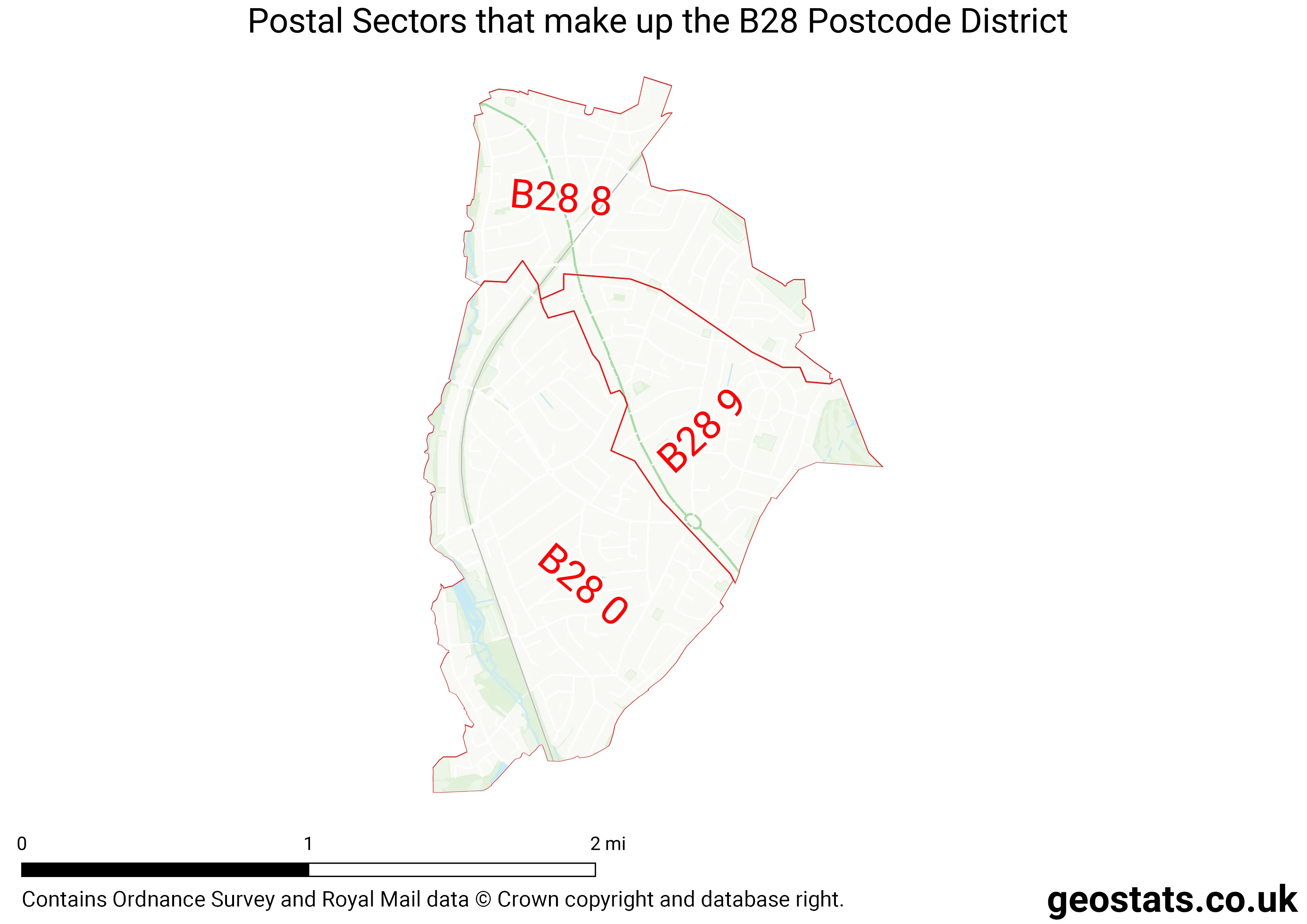 Map of the B28  District