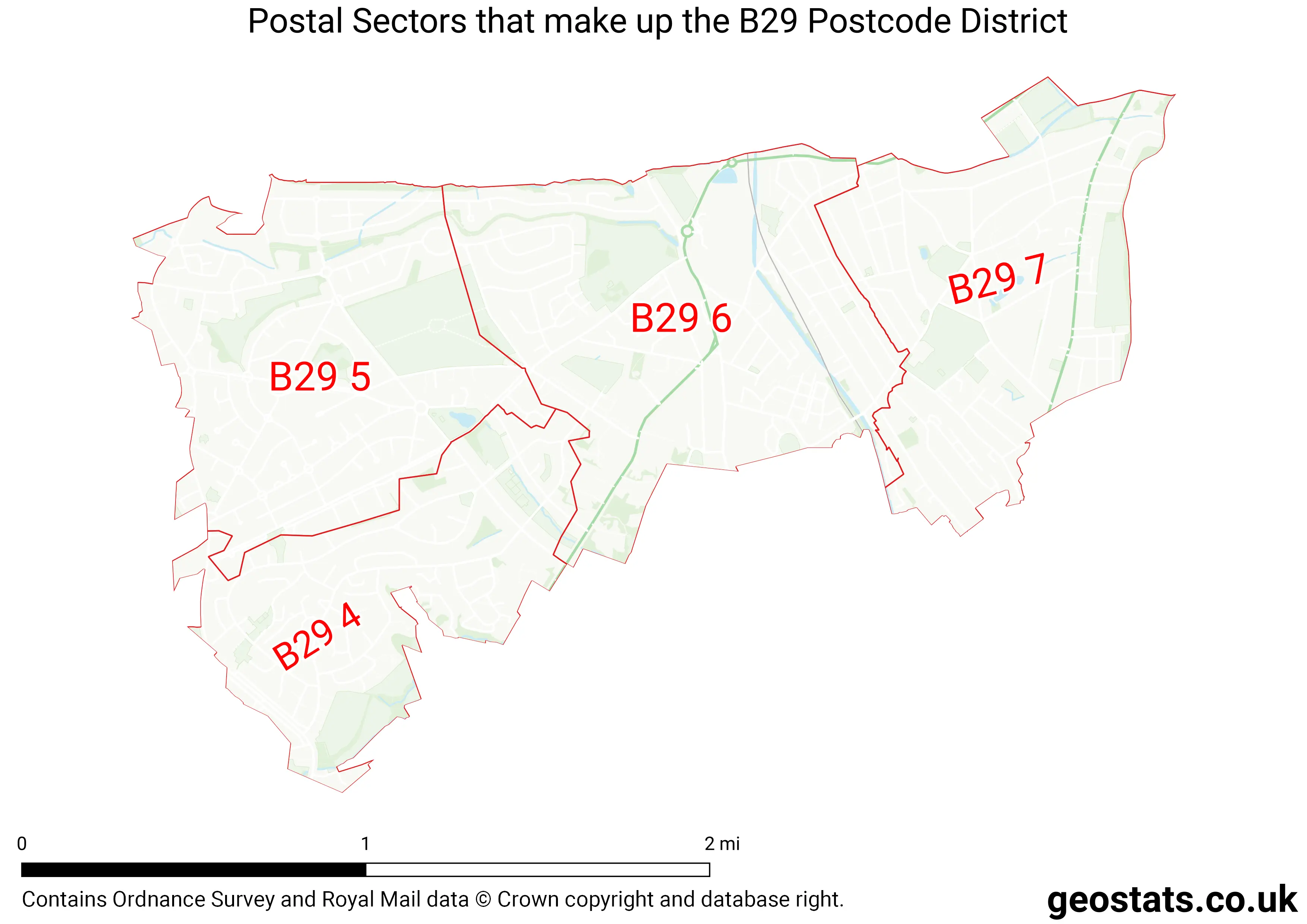 Map of the B29  District