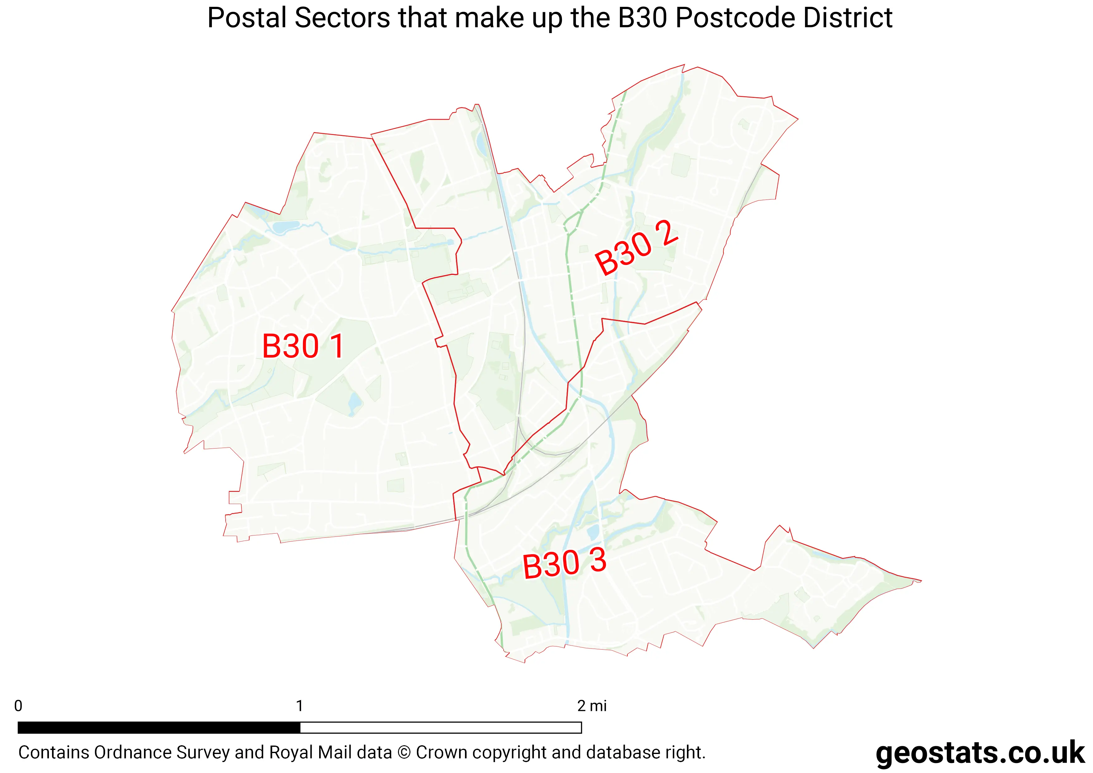 Map of the B30  District