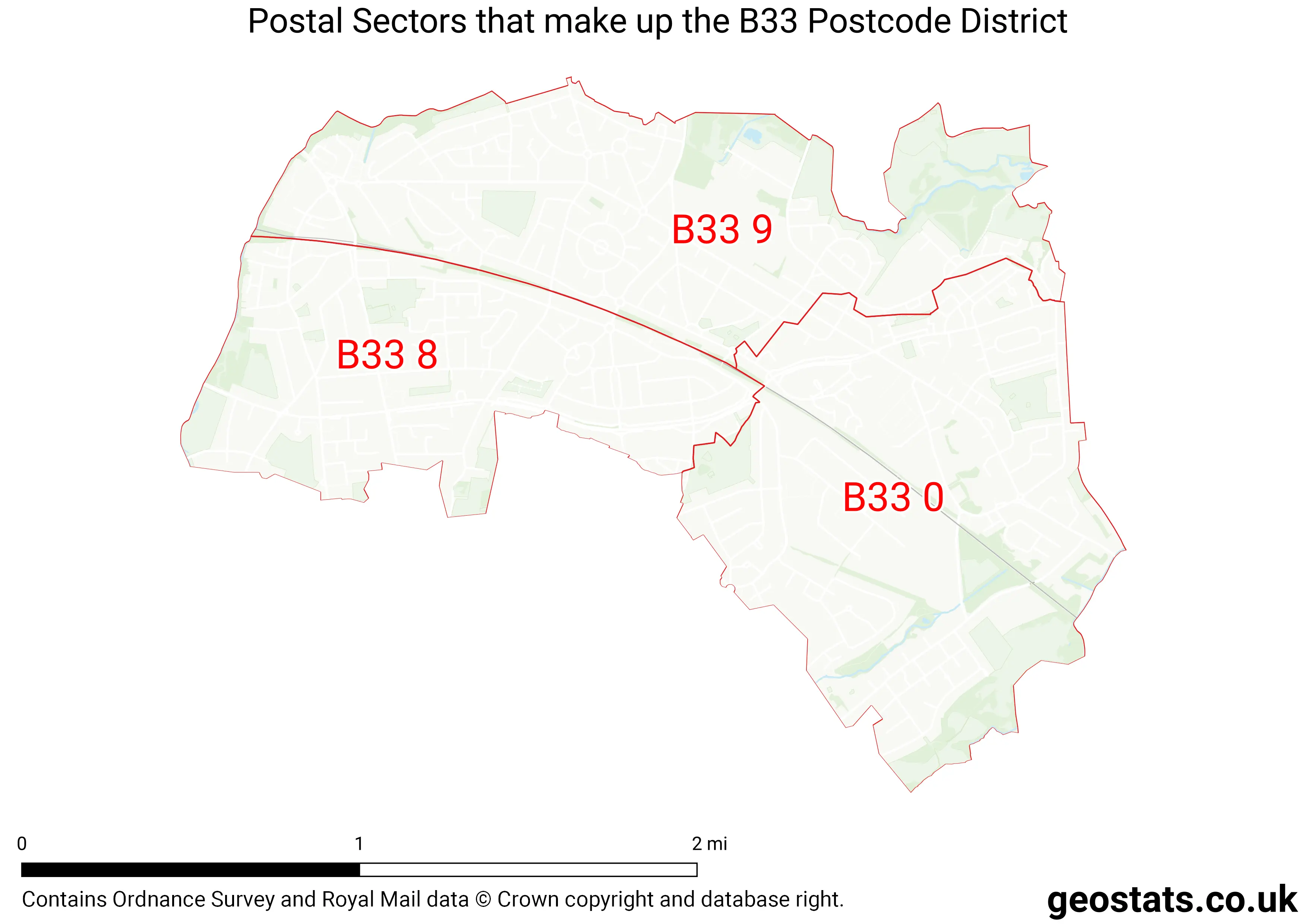 Map of the B33  District