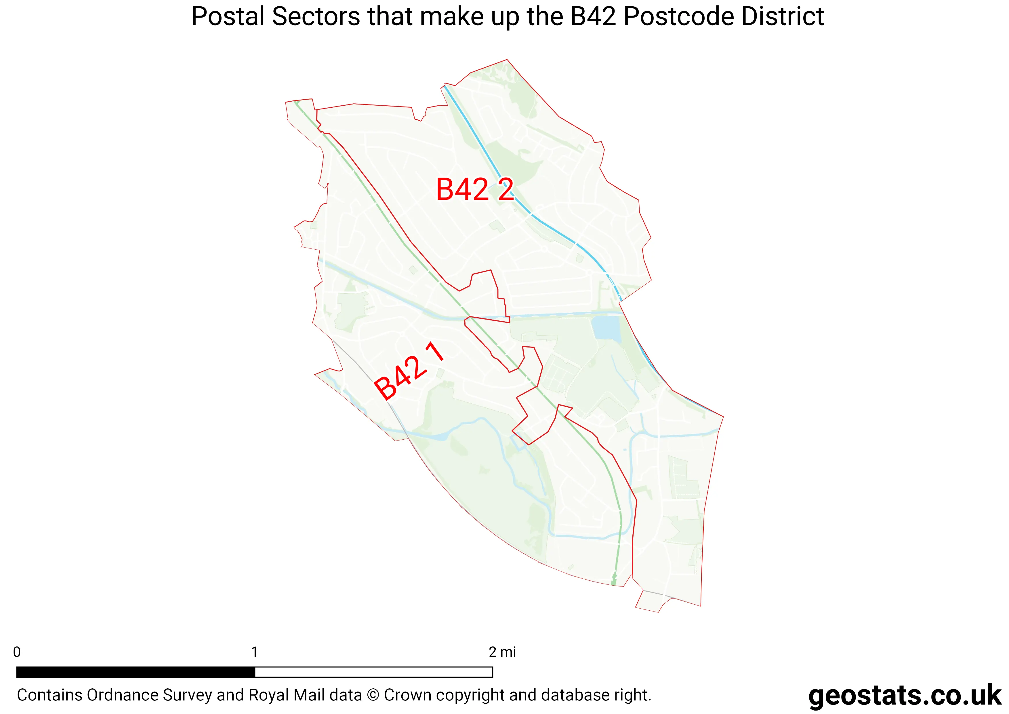 Map of the B42  District