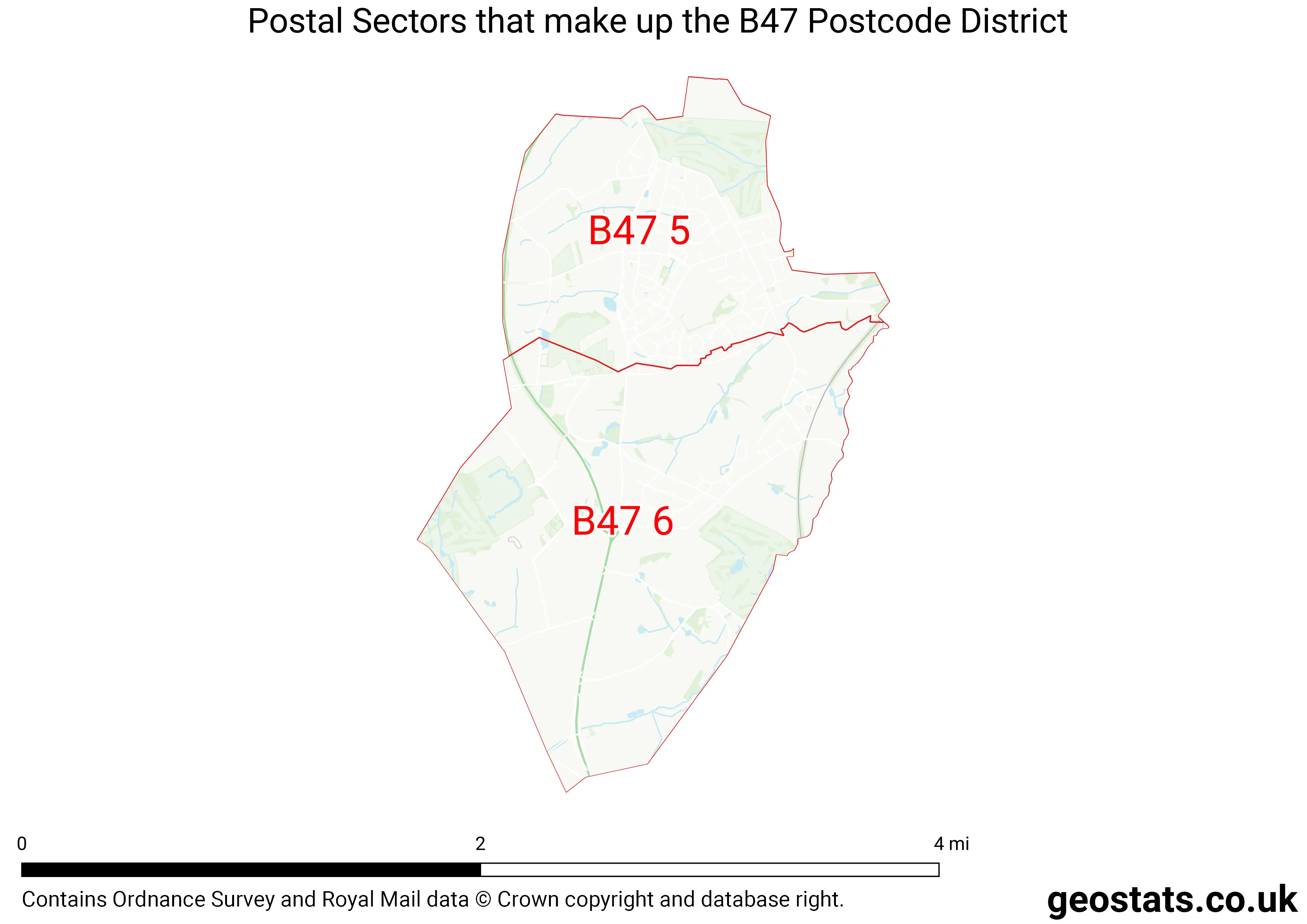 Map of the B47  District