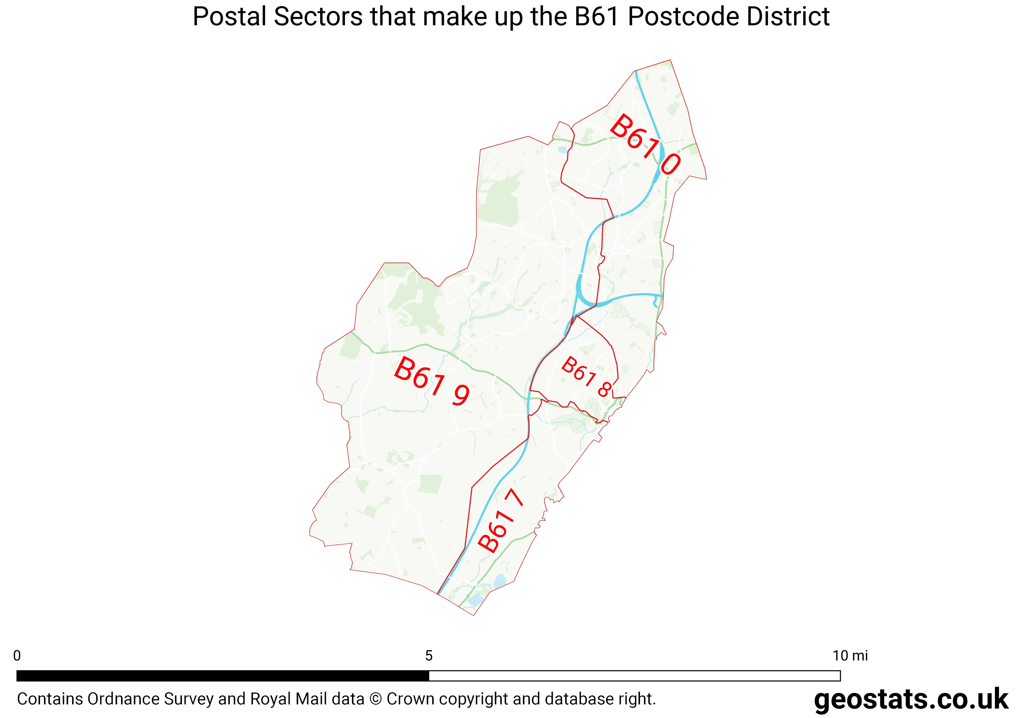 Map of the B61  District