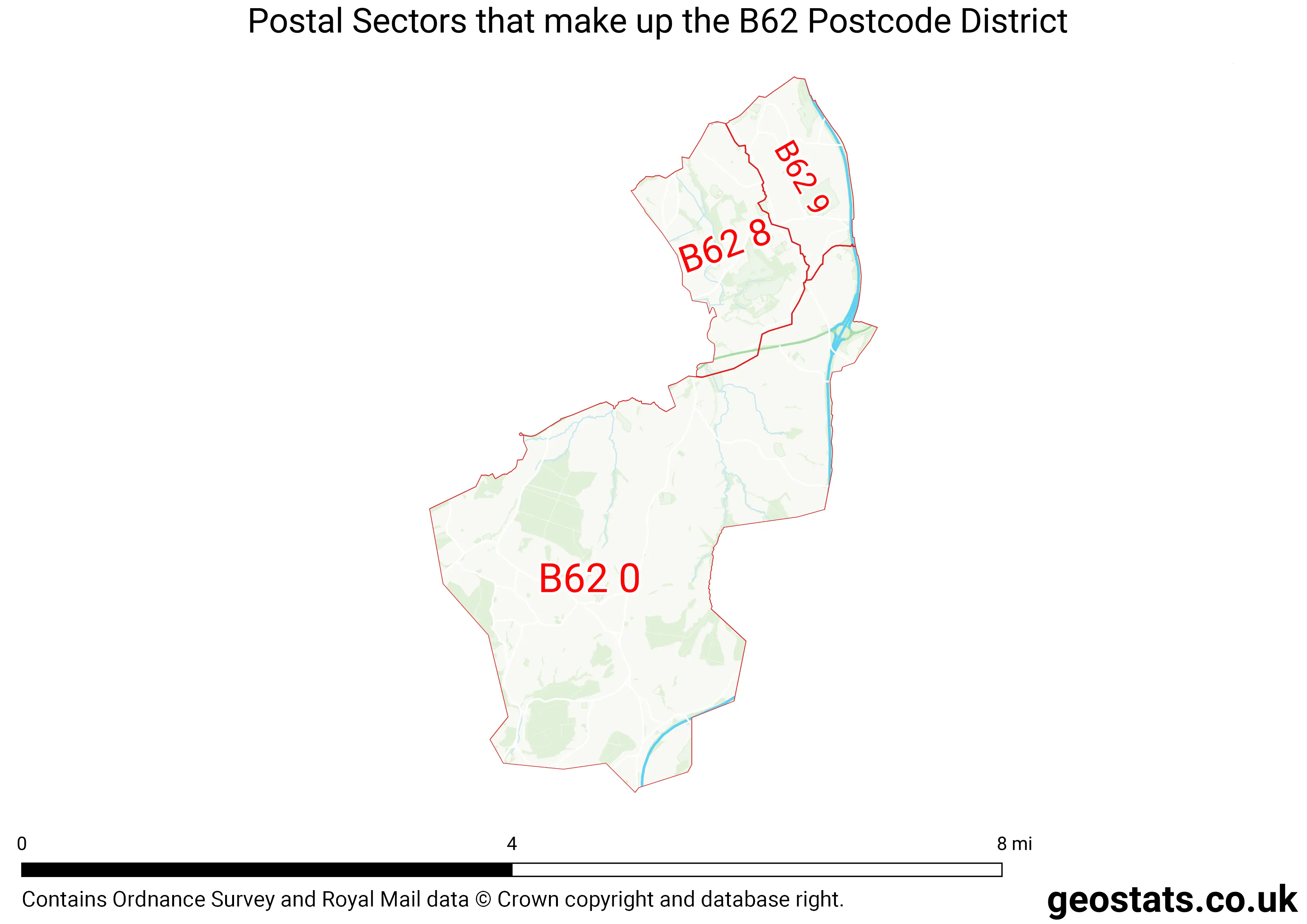 Map of the B62  District