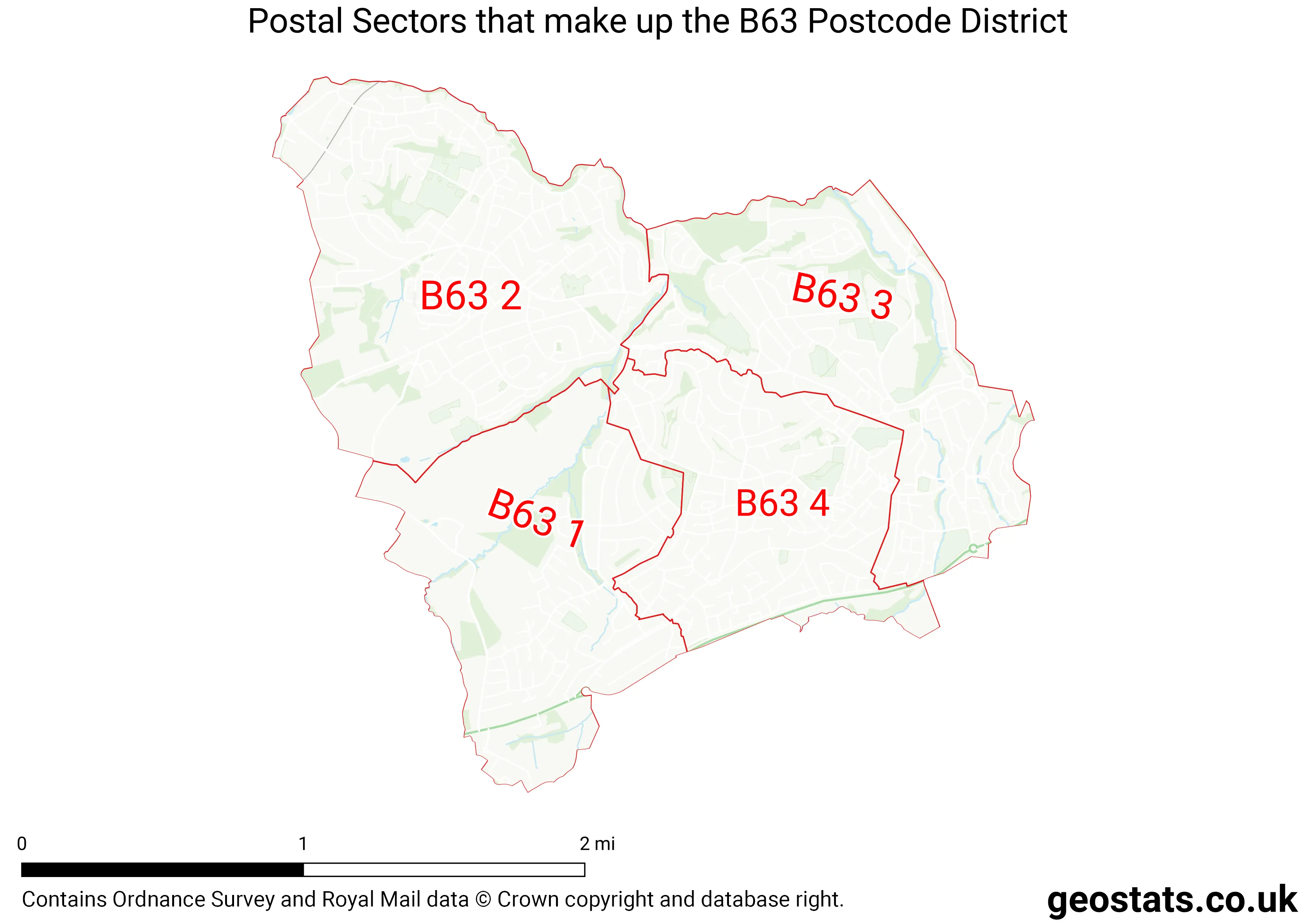 Map of the B63  District