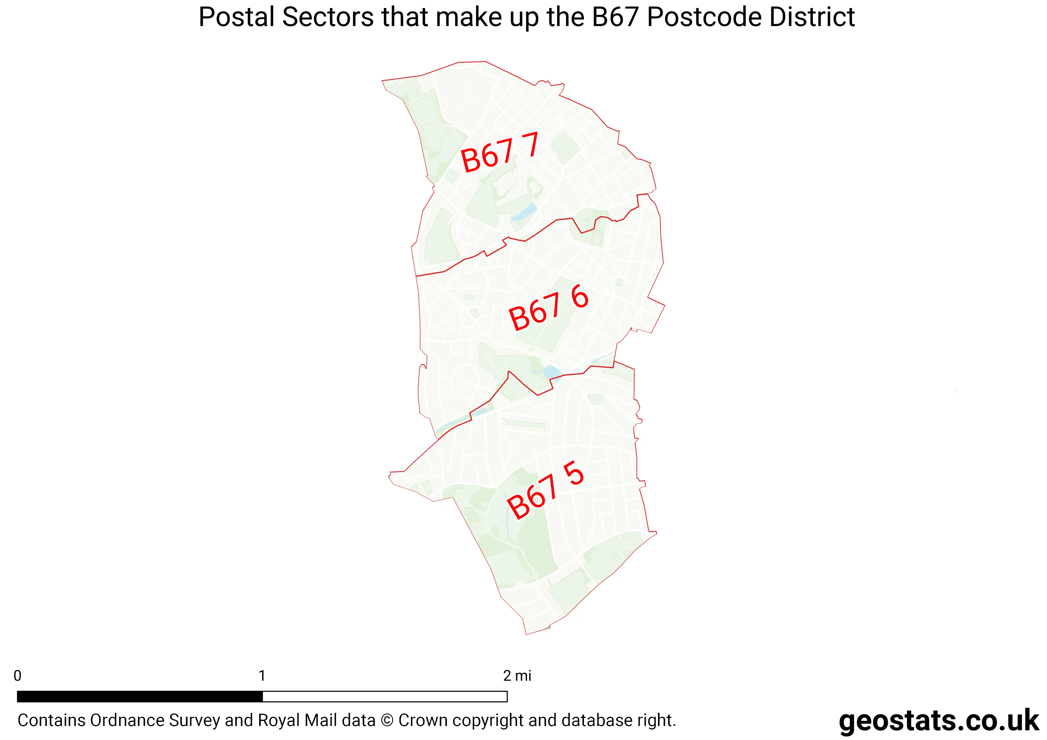 Map of the B67  District