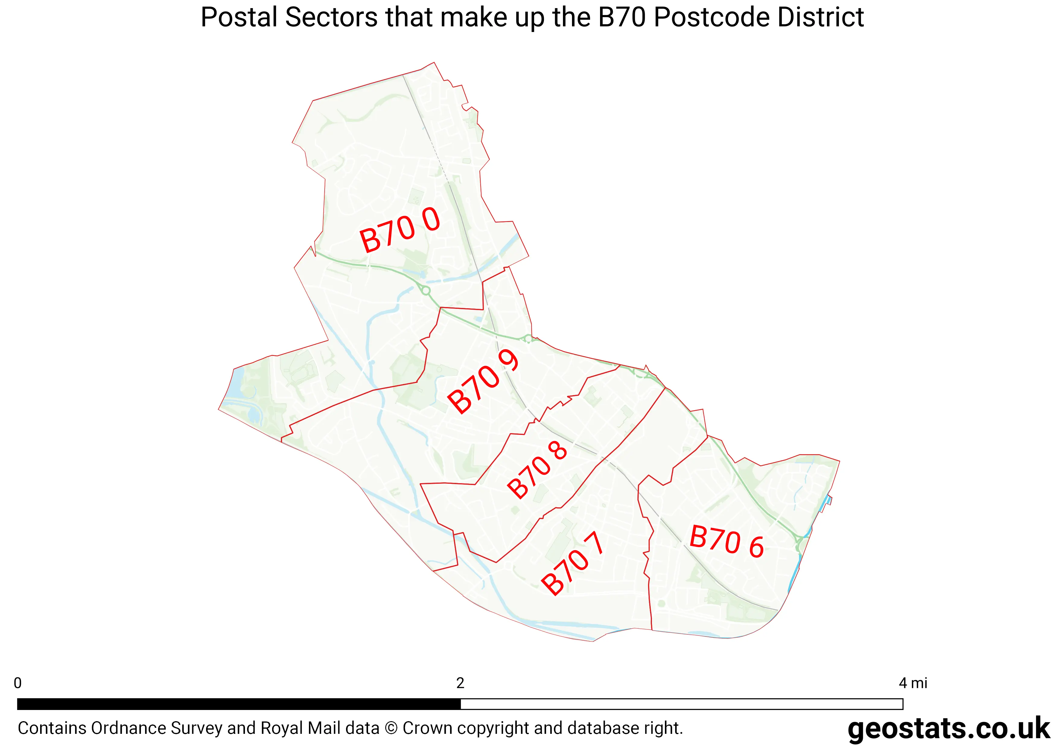 Map of the B70  District