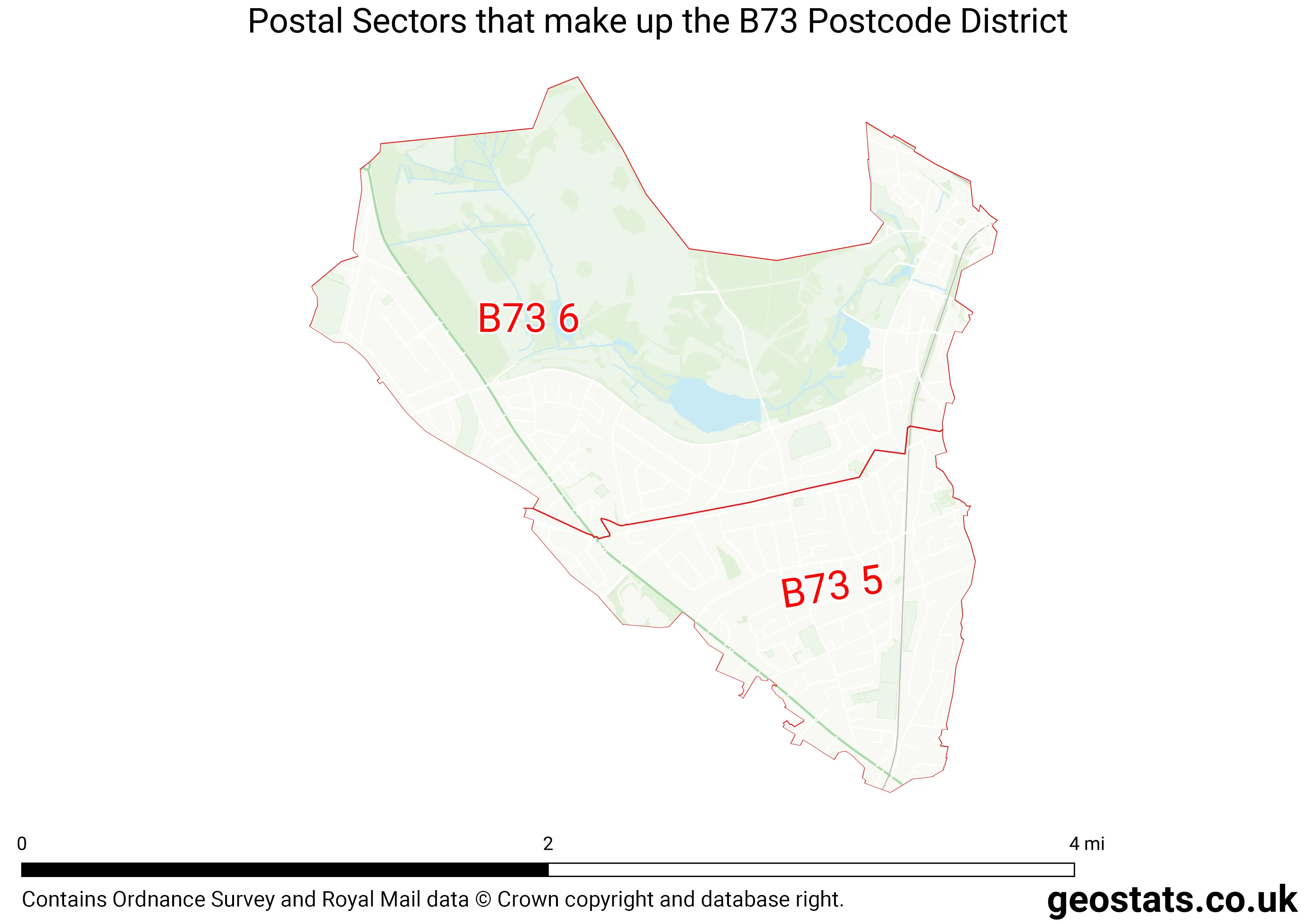 Map of the B73  District
