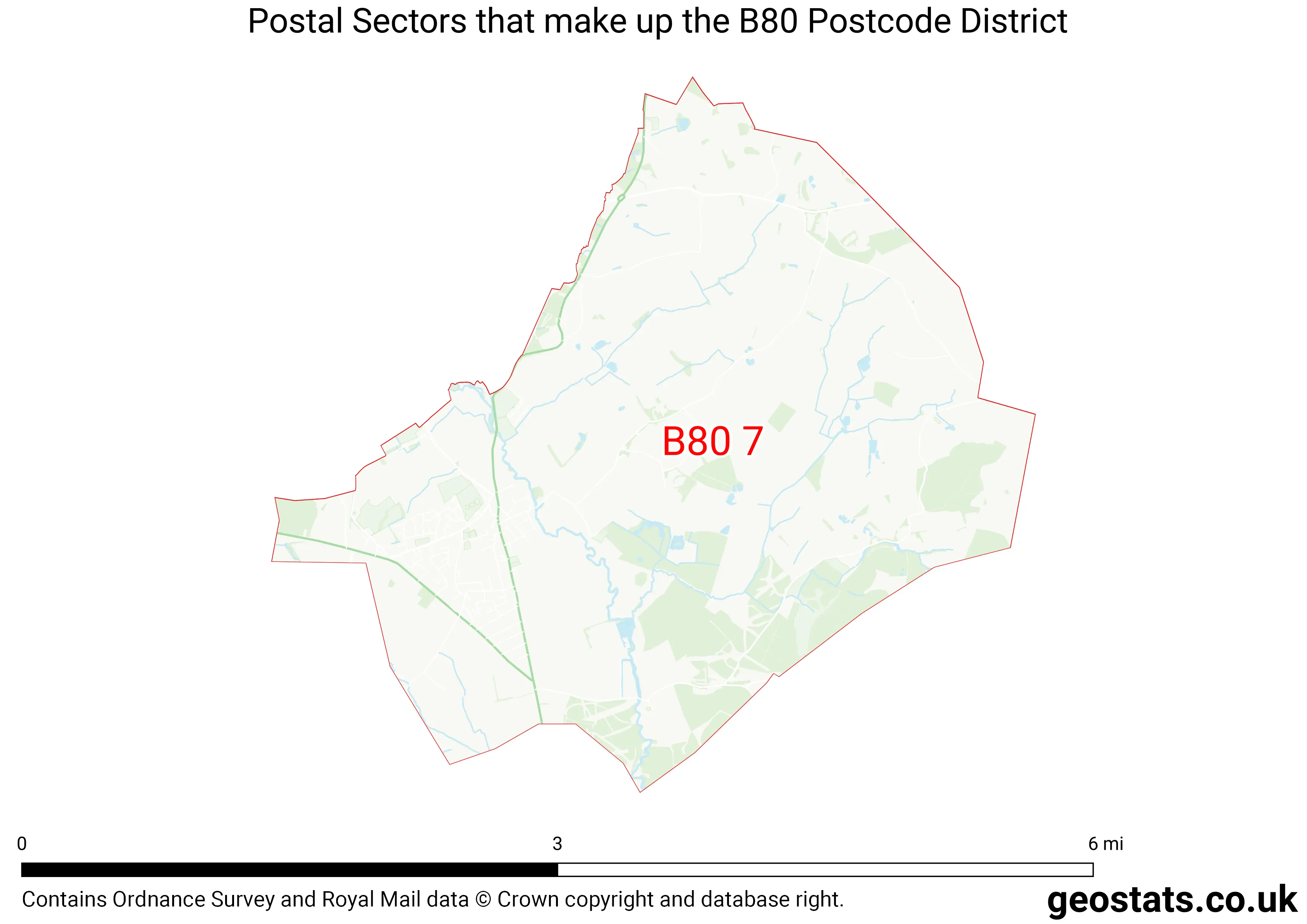 Map of the B80  District