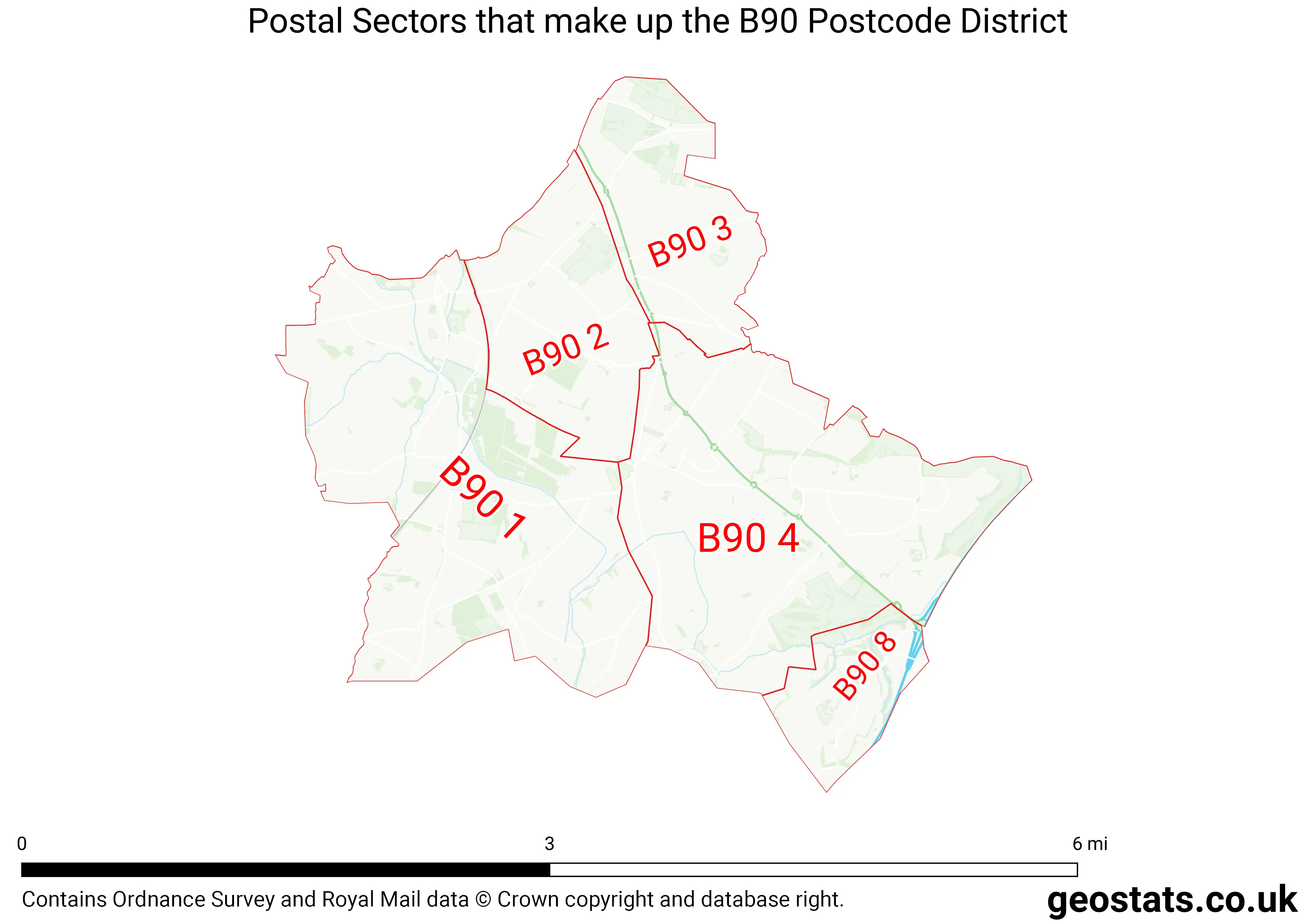 Map of the B90  District
