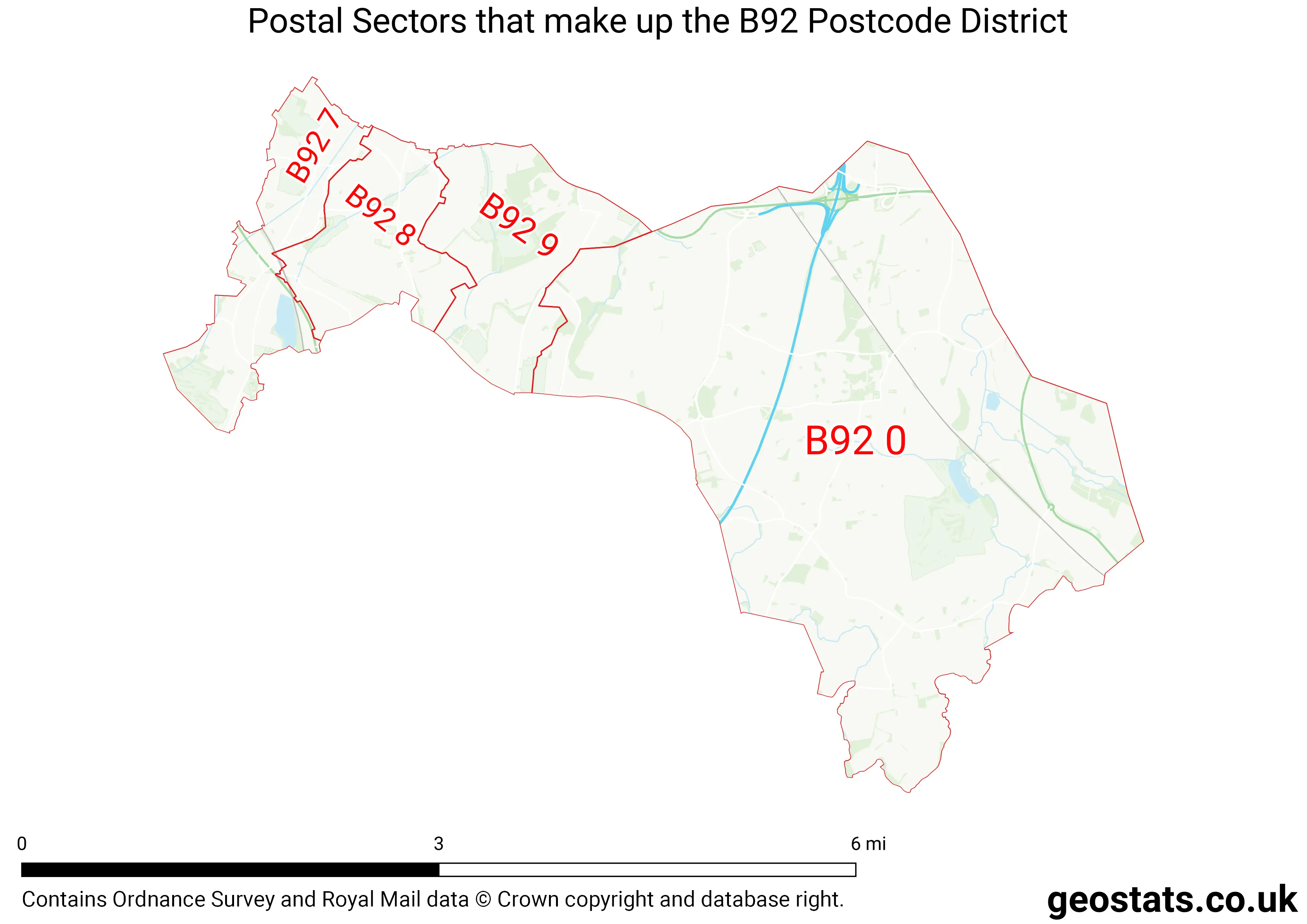 Map of the B92  District