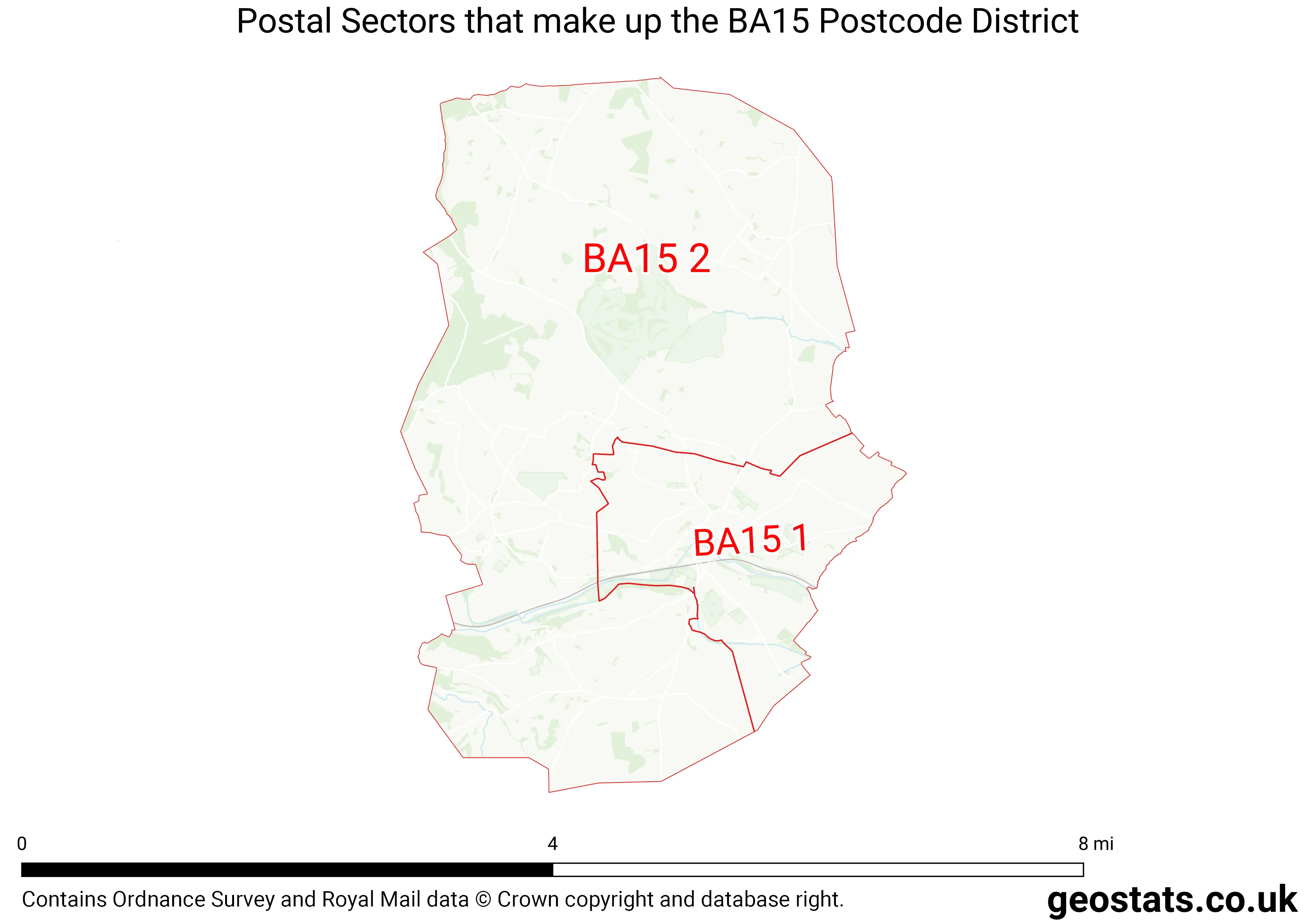 Map of the BA15  District