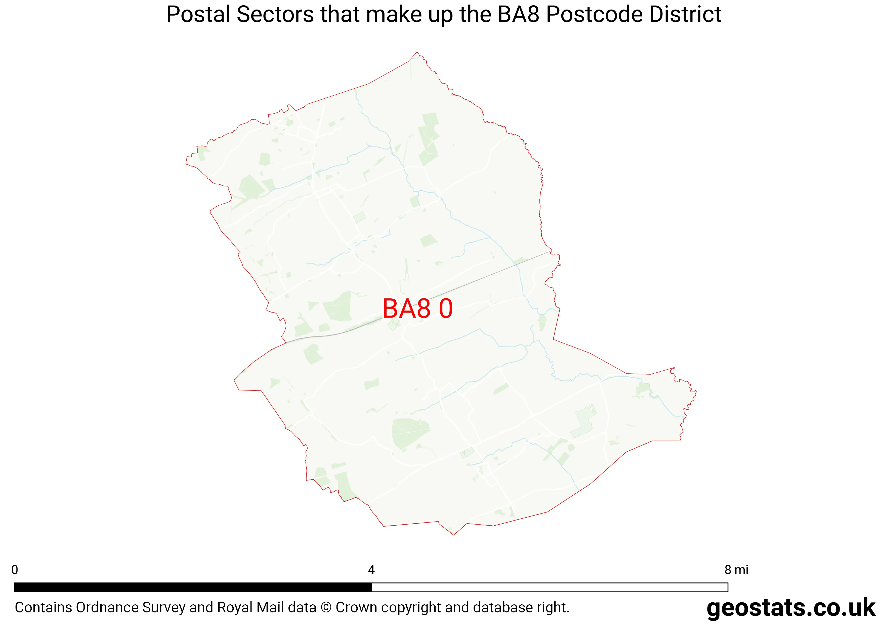 Map of the BA8  District