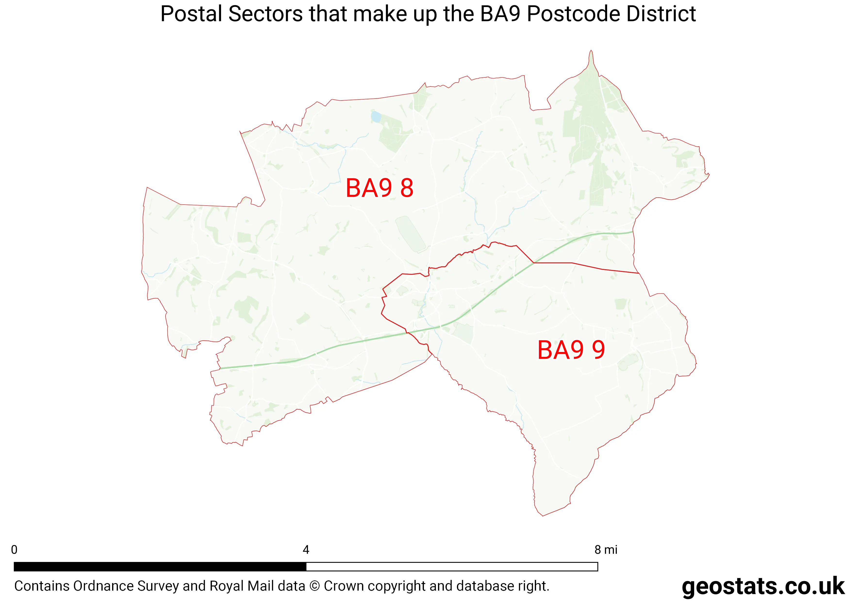 Map of the BA9  District