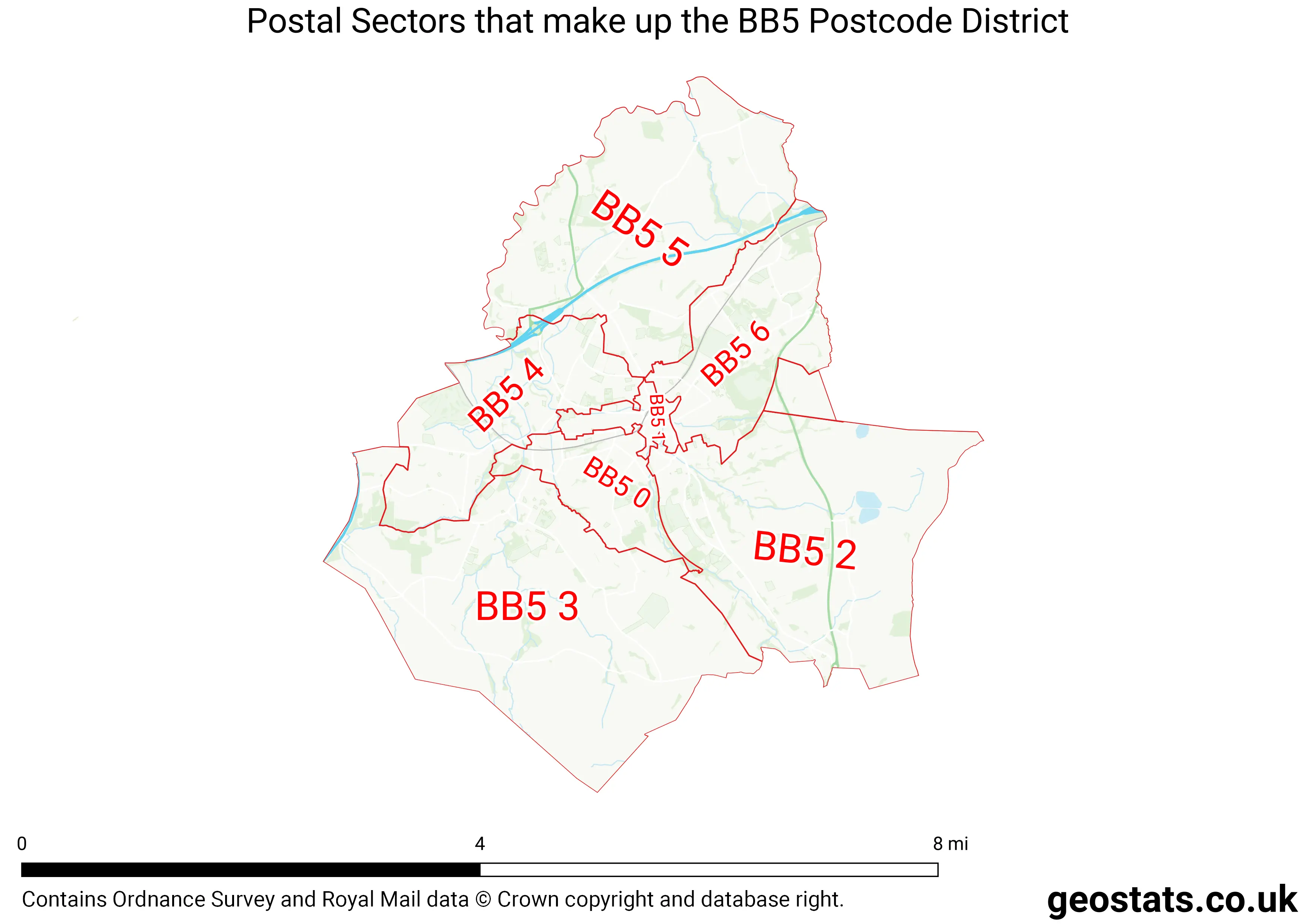 Map of the BB5  District