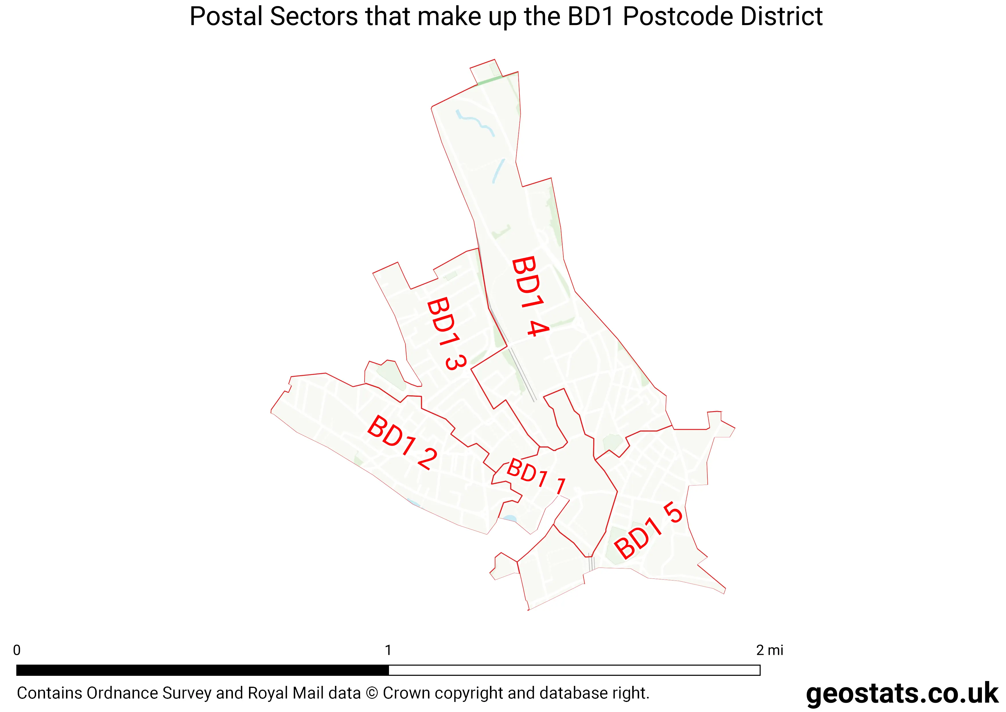 Map of the BD1  District