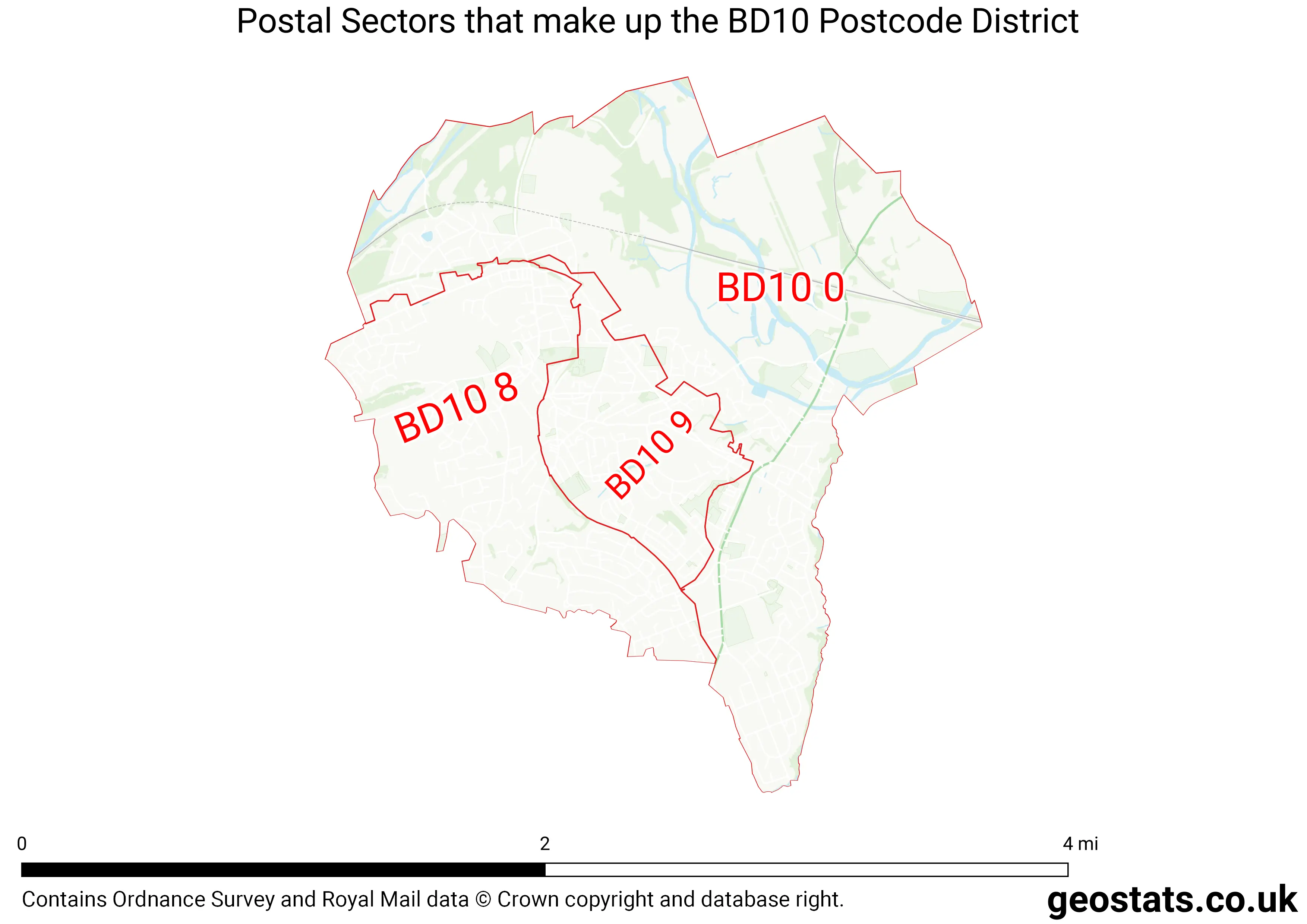Map of the BD10  District