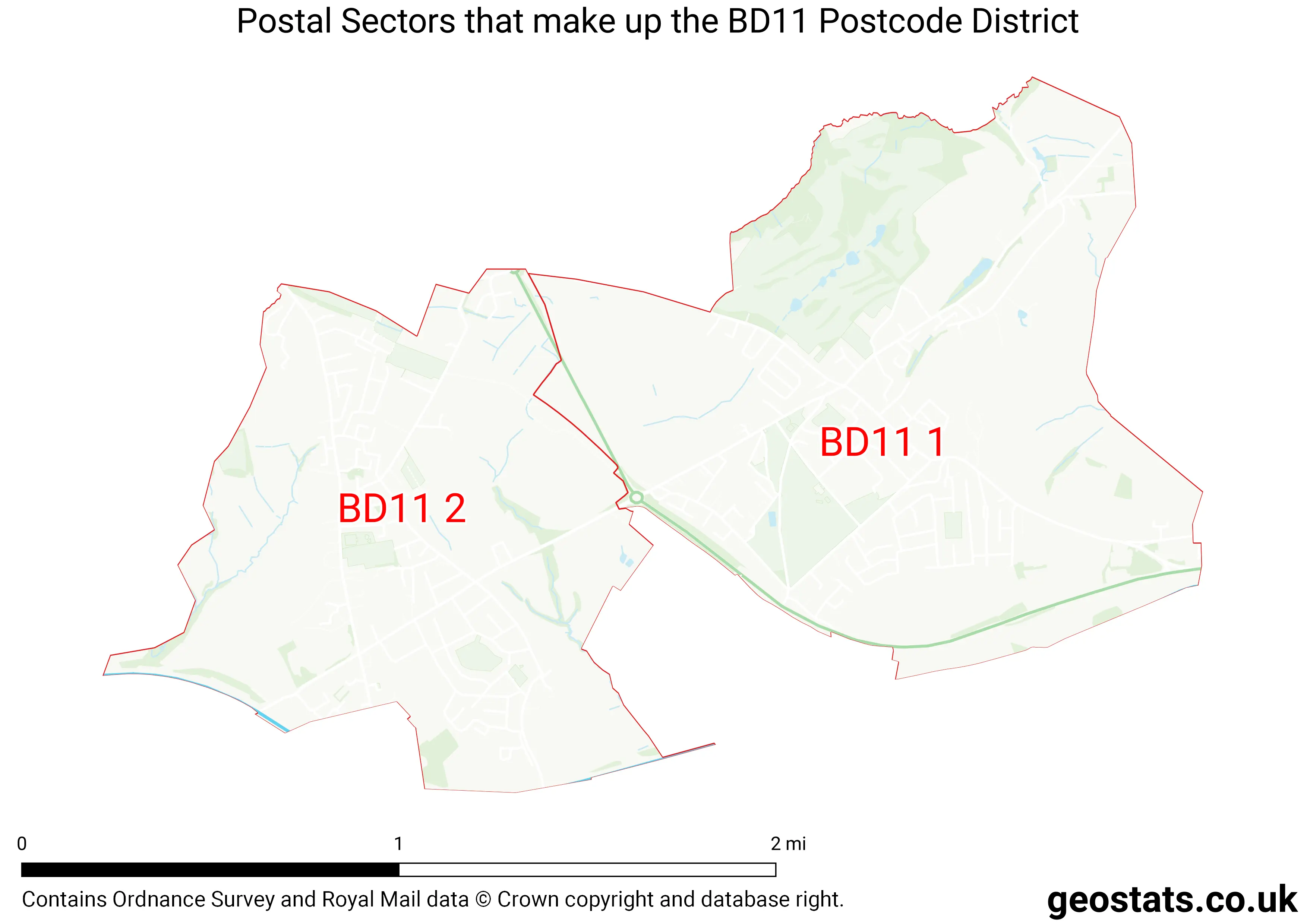 Map of the BD11  District