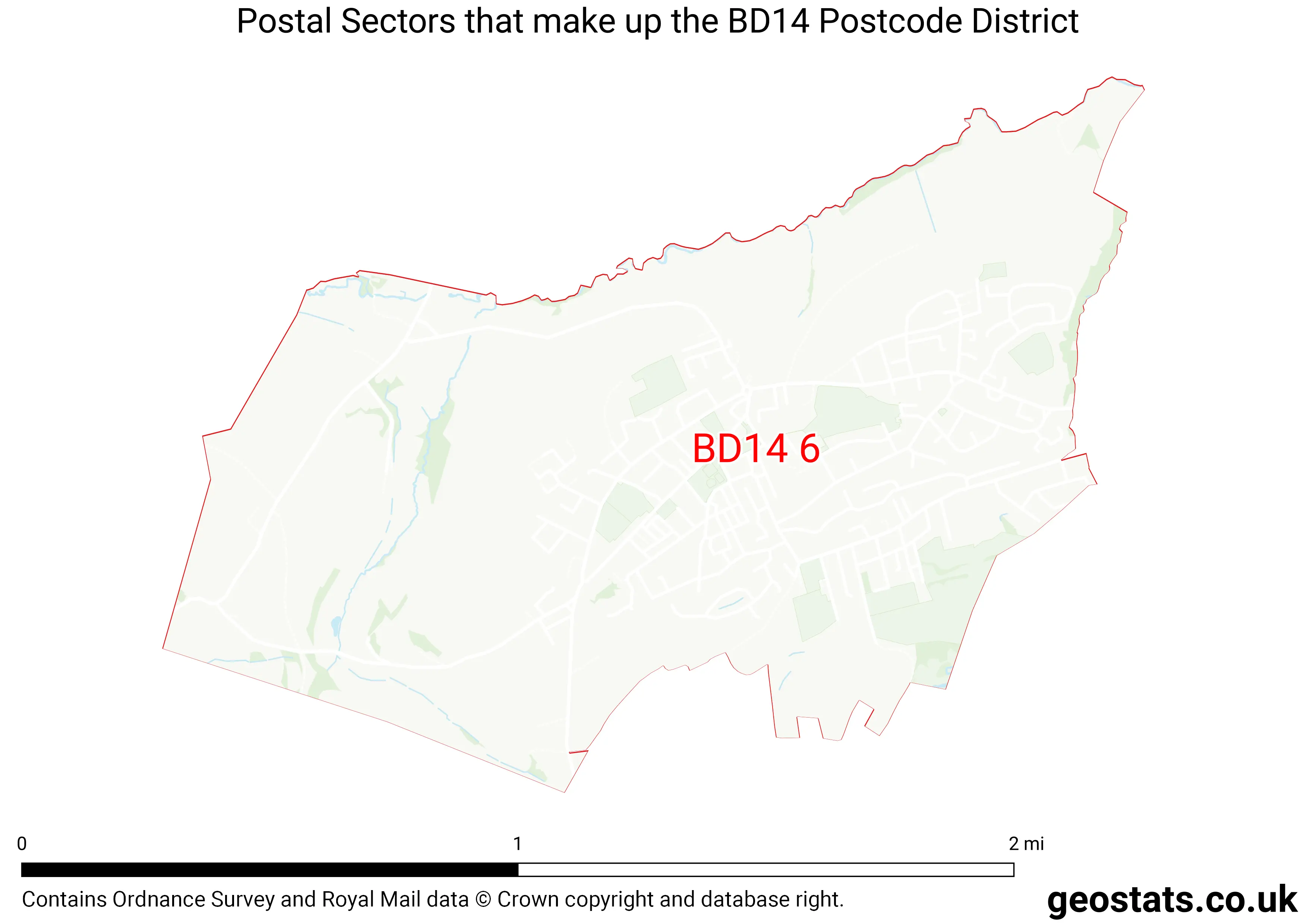 Map of the BD14  District