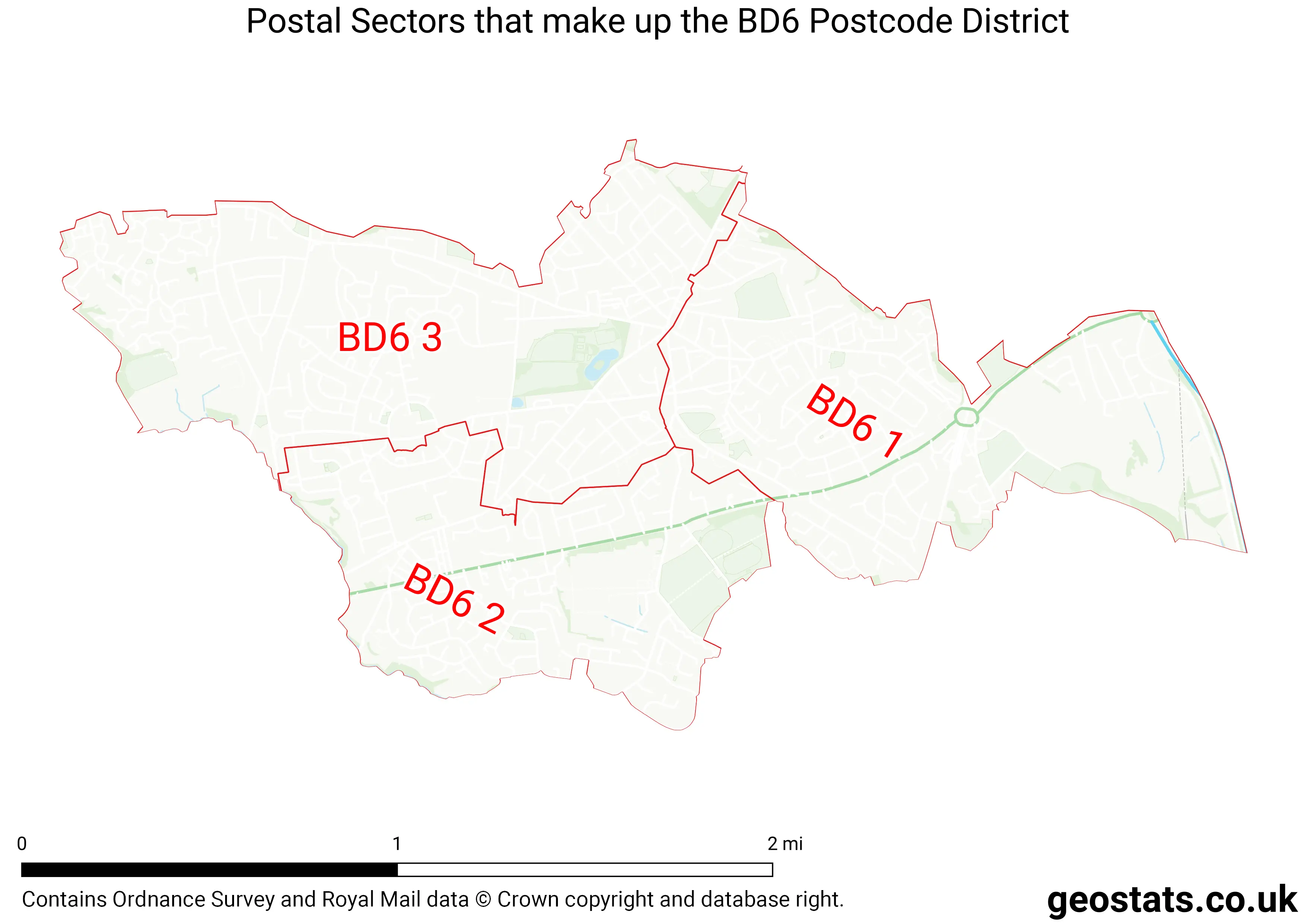 Map of the BD6  District