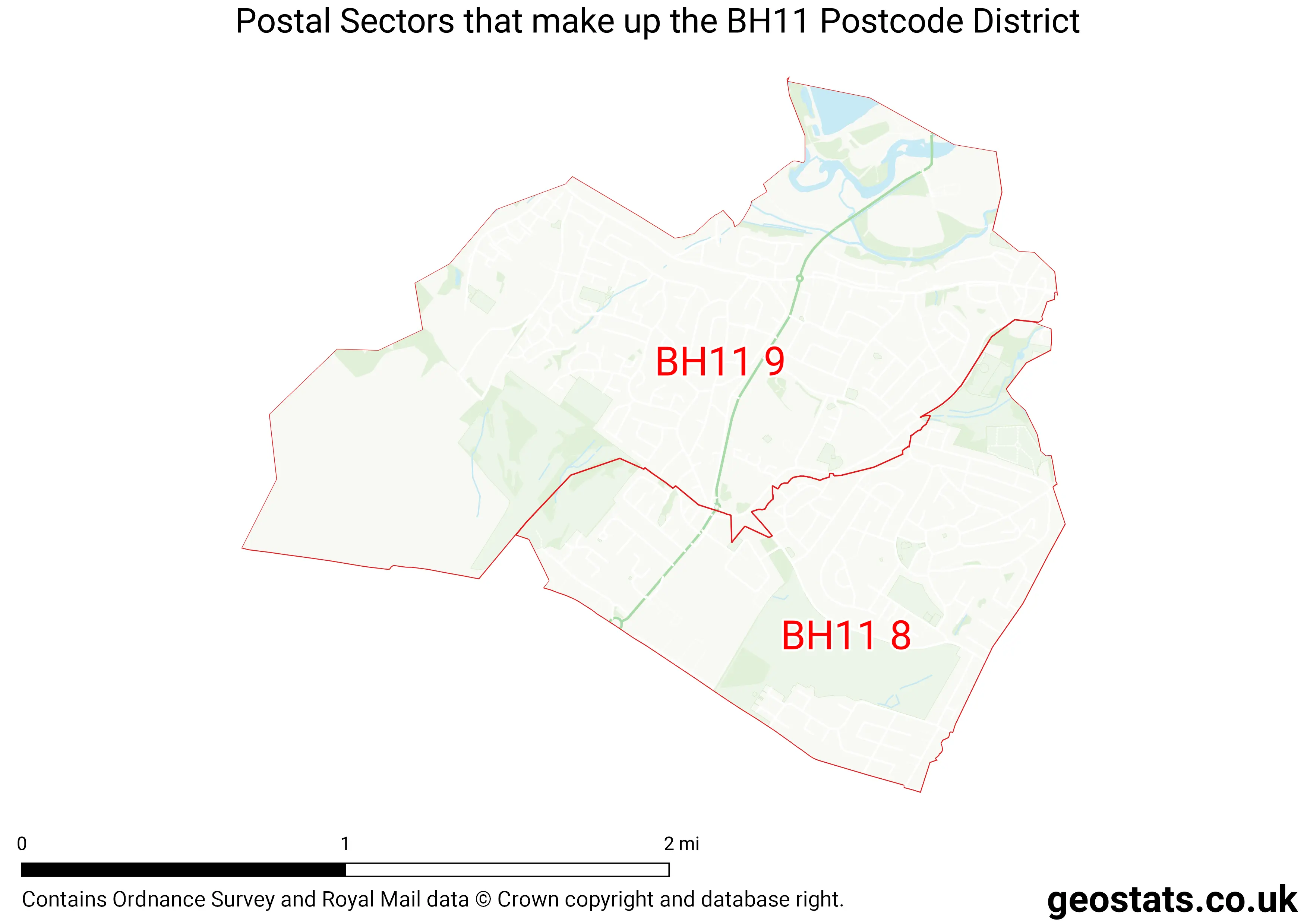 Map of the BH11  District