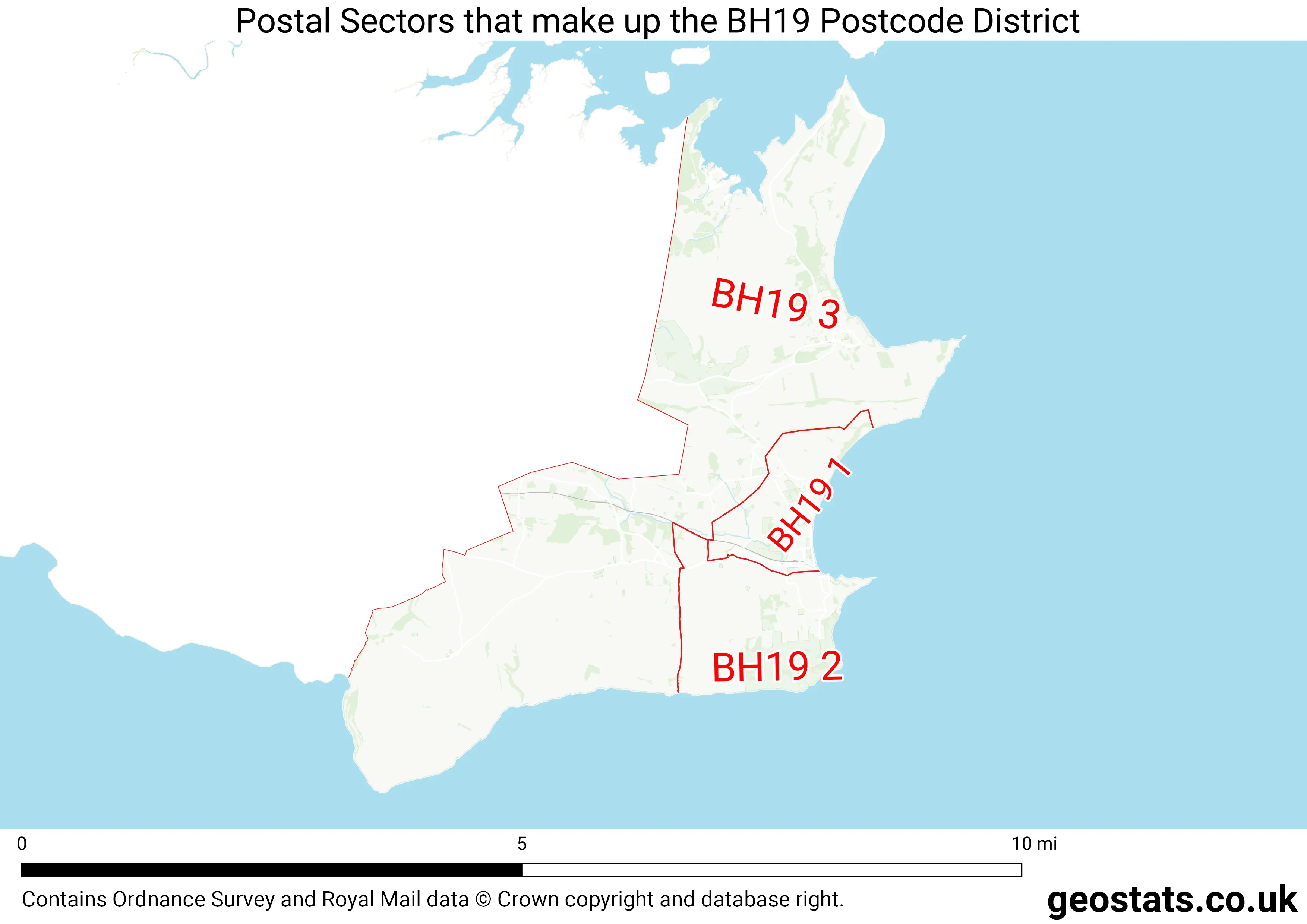 Map of the BH19  District