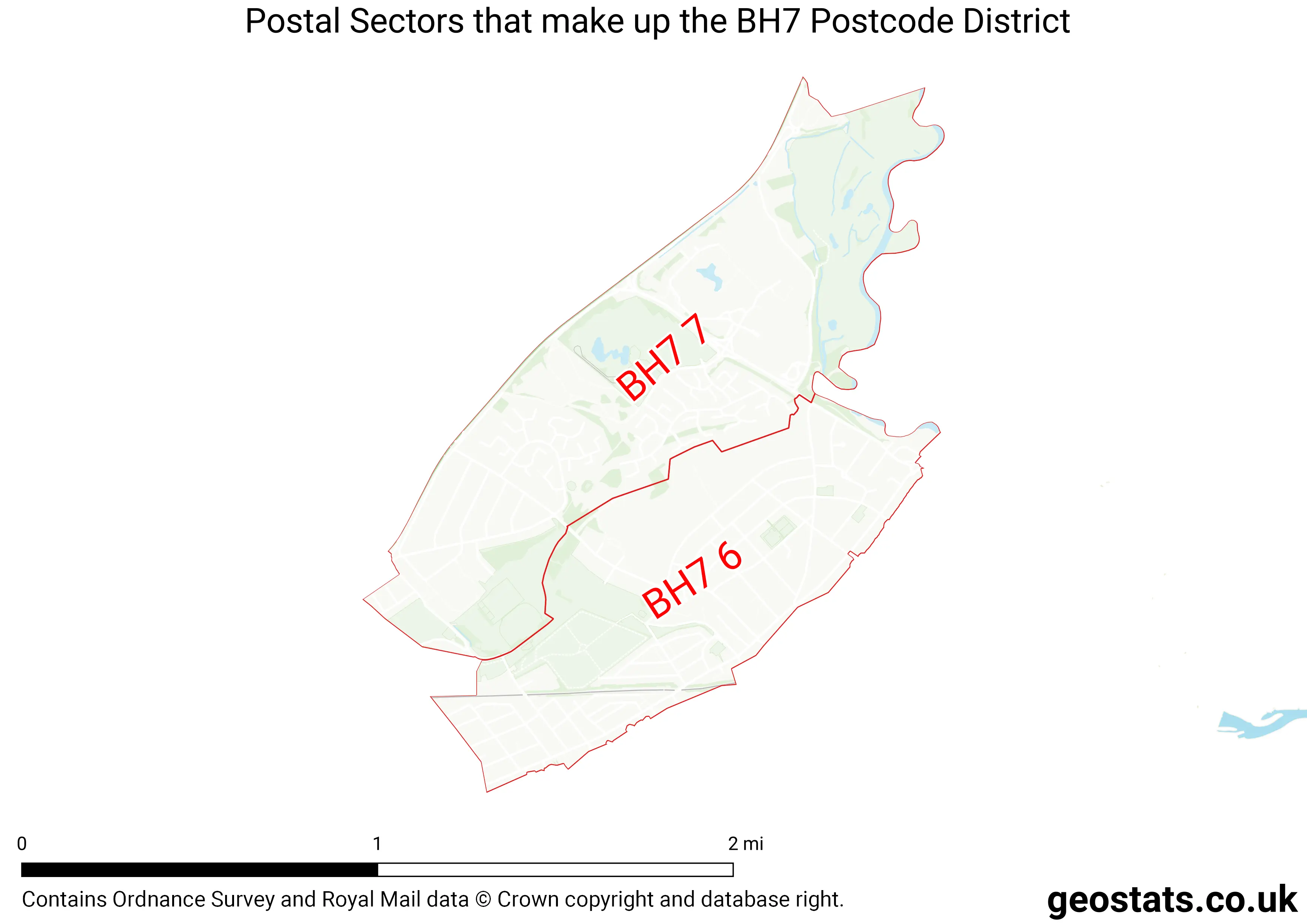 Map of the BH7  District
