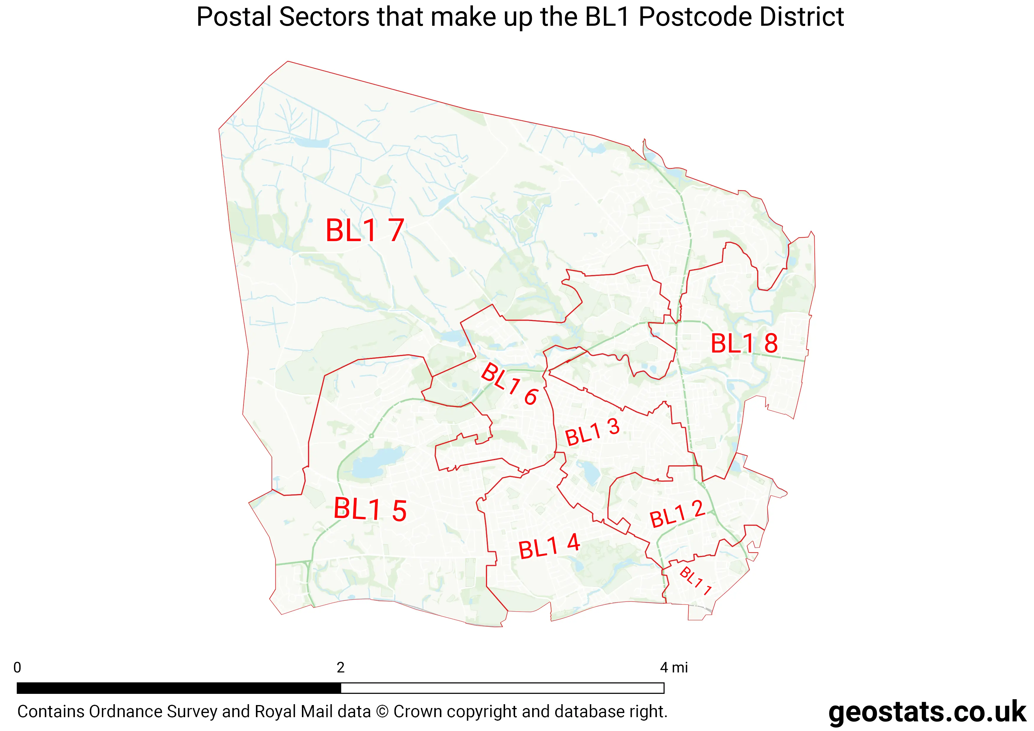 Map of the BL1  District
