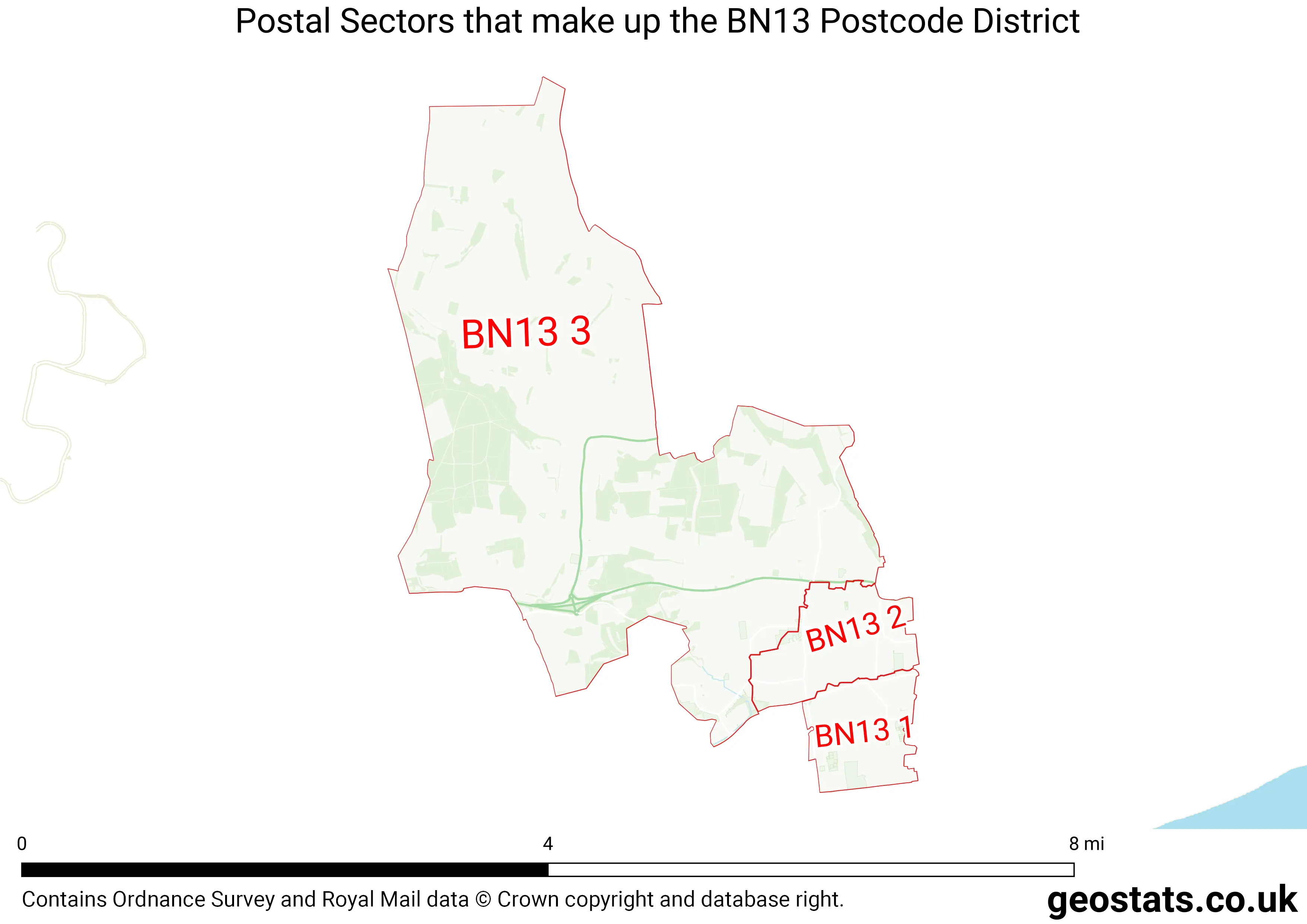 Map of the BN13  District